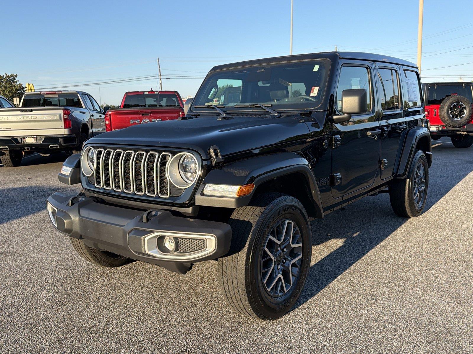 Black Clearcoat 2025 Jeep Wrangler SUV / Crossover Four-Wheel Drive 8-Speed Automatic