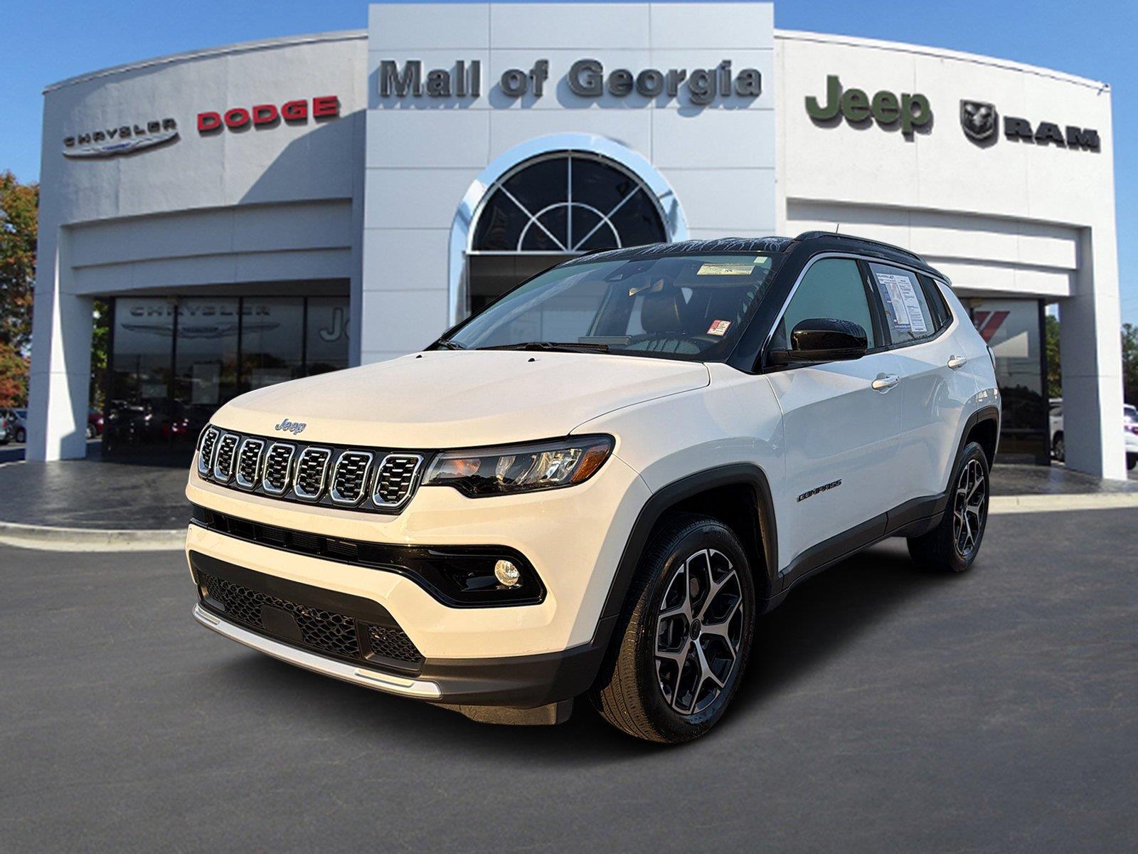 Bright White Clearcoat 2025 Jeep Compass SUV / Crossover Four-Wheel Drive 8-Speed Automatic