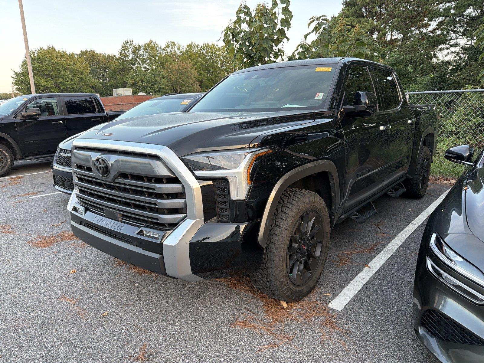 Midnight Black Metallic 2025 Toyota Tundra Pickup Truck Four-Wheel Drive Automatic