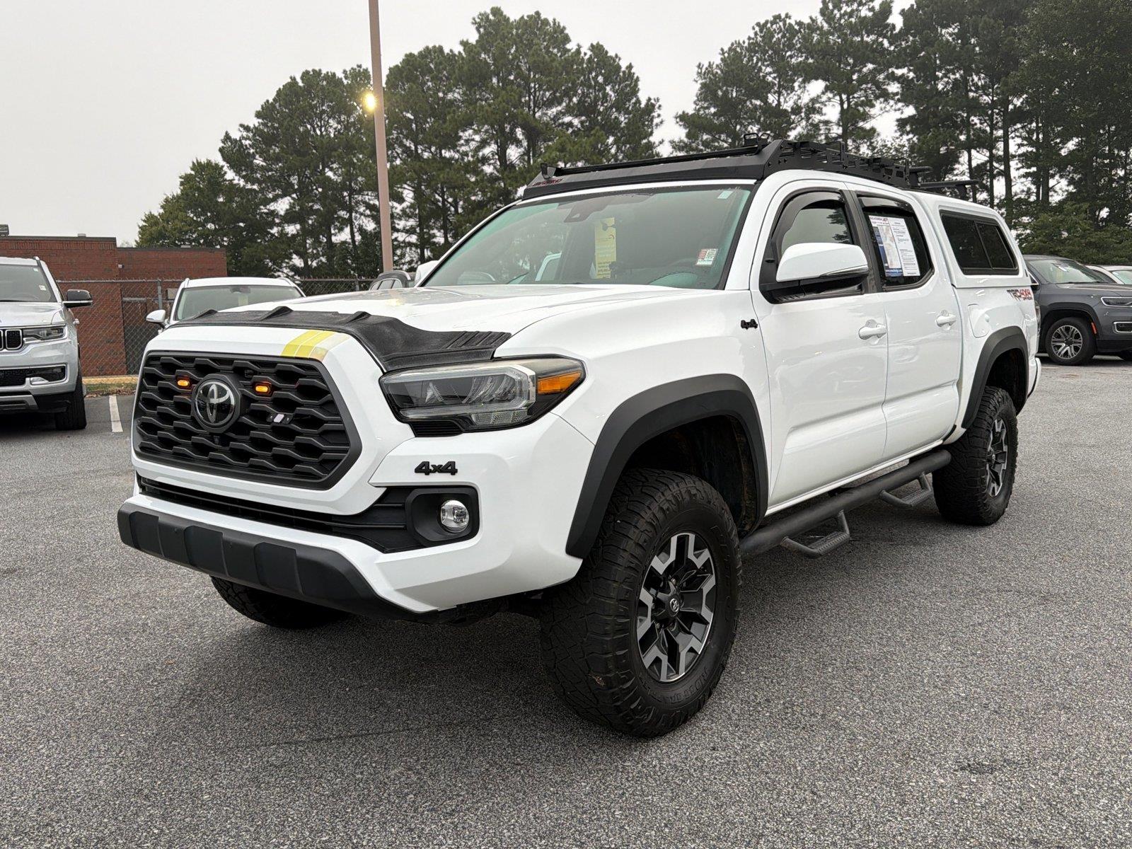 Super White 2020 Toyota Tacoma Pickup Truck Four-Wheel Drive Manual
