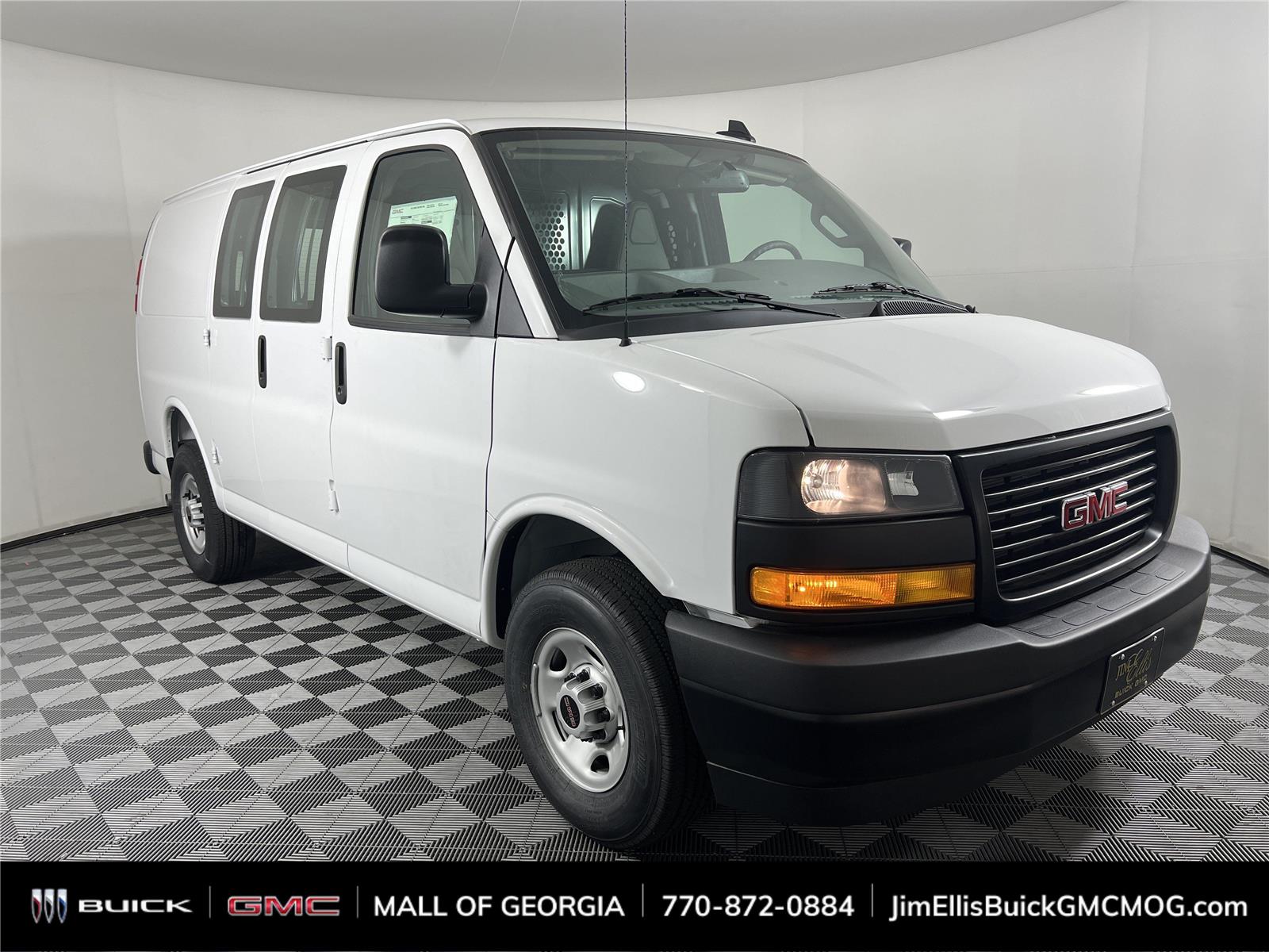 Summit White 2025 GMC Savana Cargo Van Rear-Wheel Drive 8-Speed Automatic