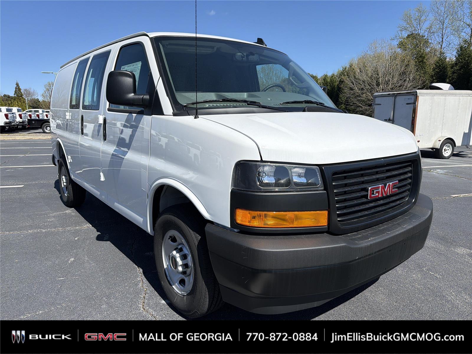 Summit White 2025 GMC Savana Cargo Van Rear-Wheel Drive 8-Speed Automatic