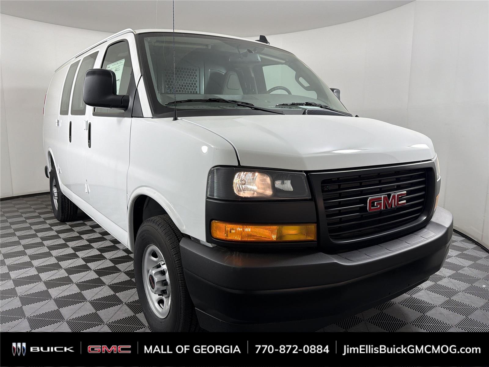 Summit White 2025 GMC Savana Cargo Van Rear-Wheel Drive 8-Speed Automatic