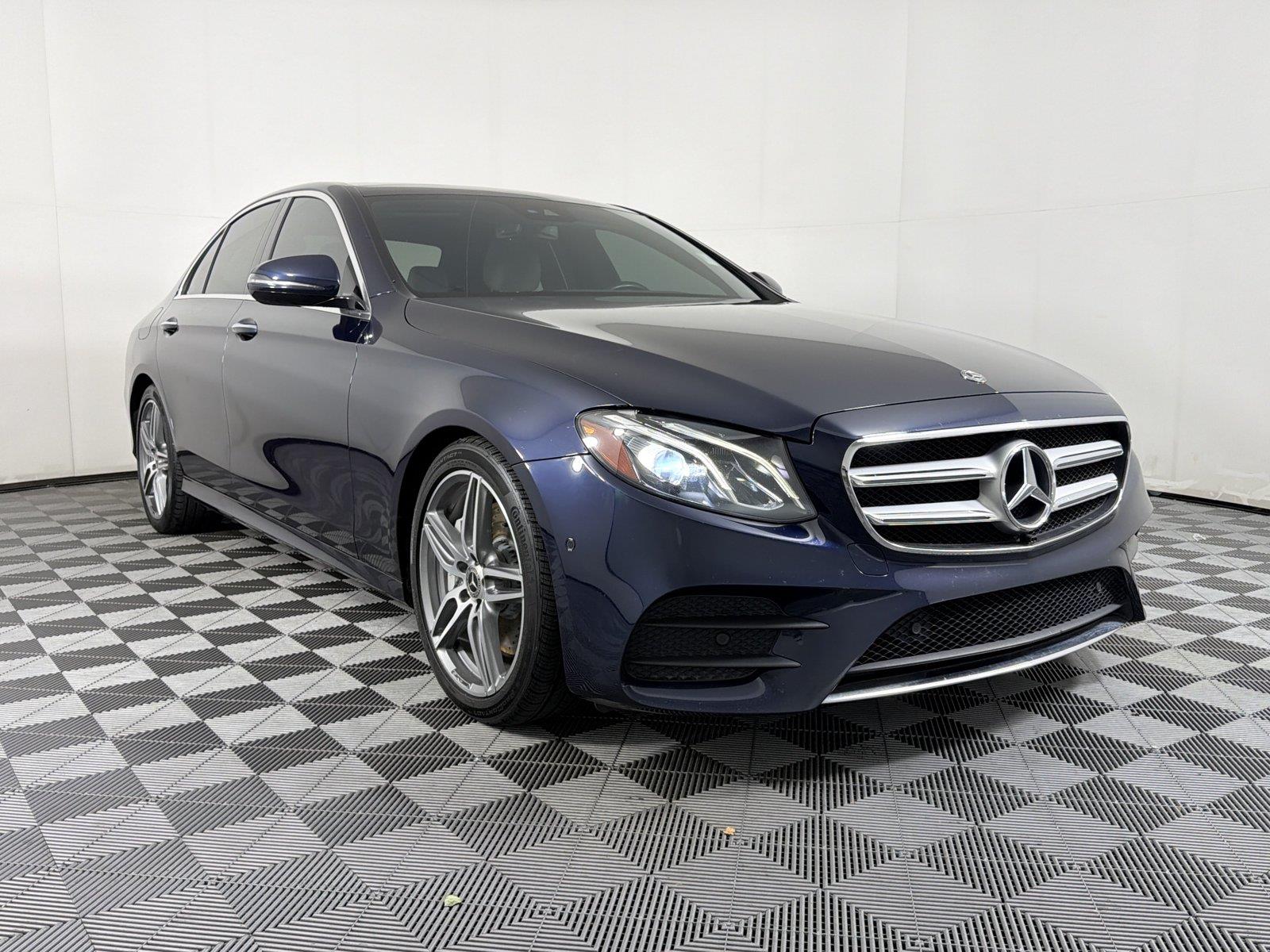 Lunar Blue Metallic 2018 Mercedes-Benz E-Class Sedan Rear-Wheel Drive Automatic