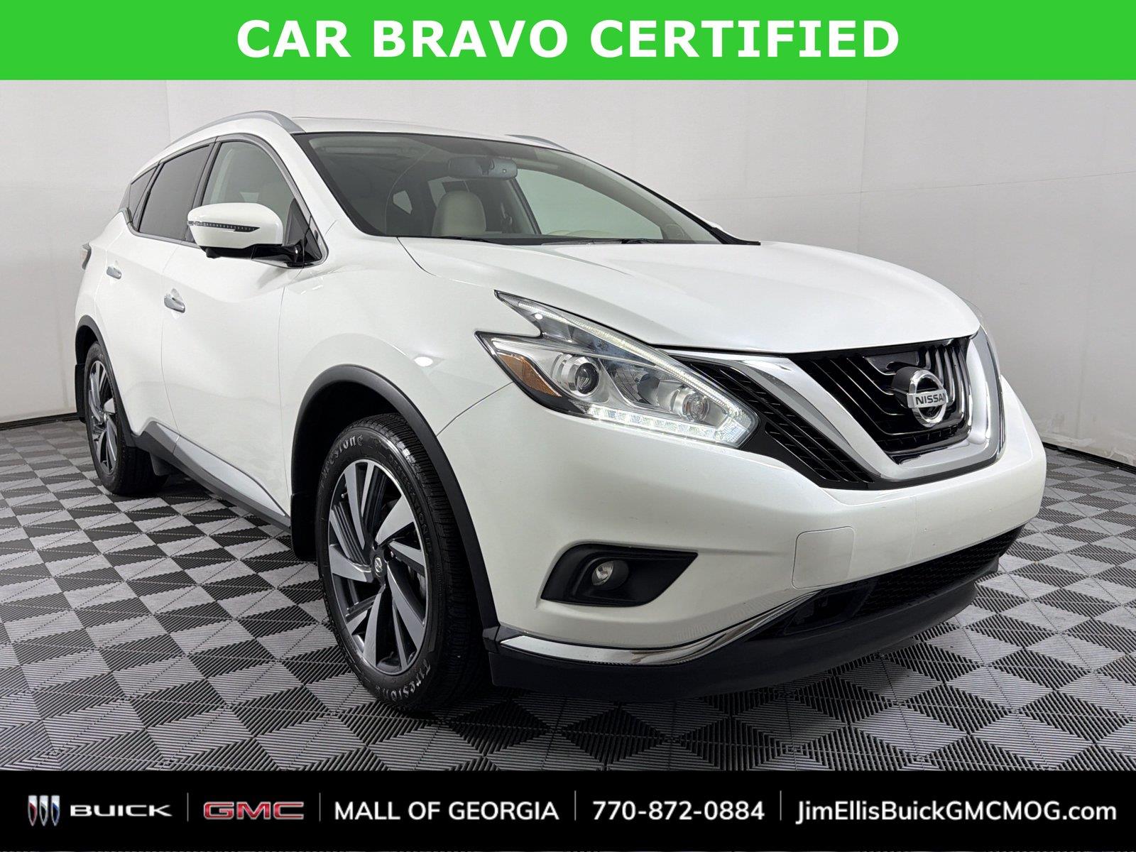 Pearl White 2018 Nissan Murano SUV / Crossover Front-Wheel Drive Continuously Variable Transmission