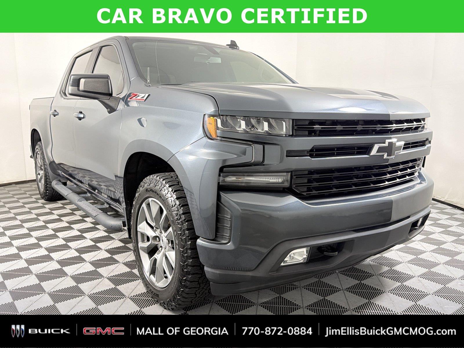 Shadow Gray Metallic 2019 Chevrolet Silverado 1500 Pickup Truck Four-Wheel Drive 8-Speed Automatic