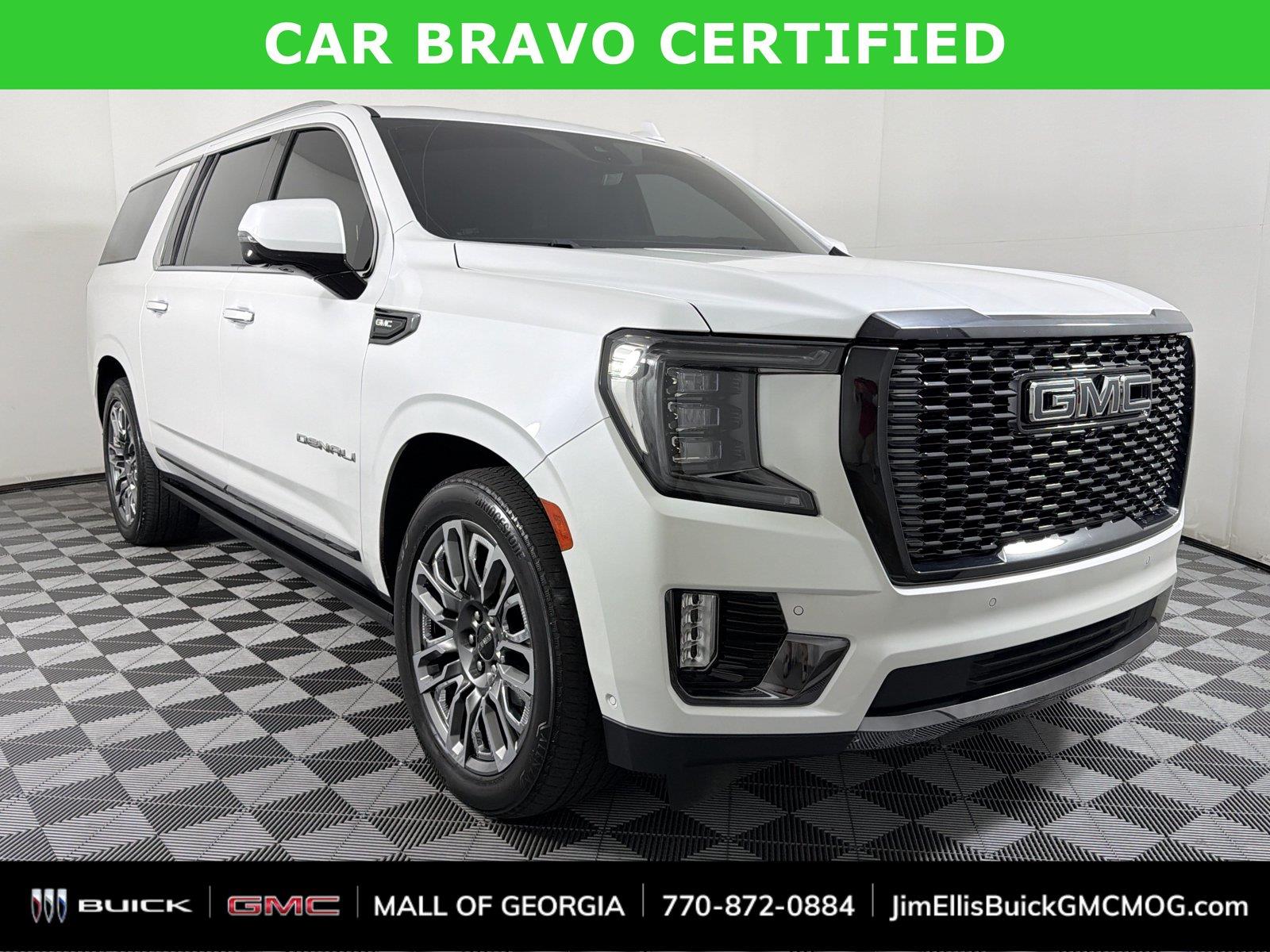 White Frost Tricoat 2023 GMC Yukon XL SUV / Crossover Four-Wheel Drive Automatic