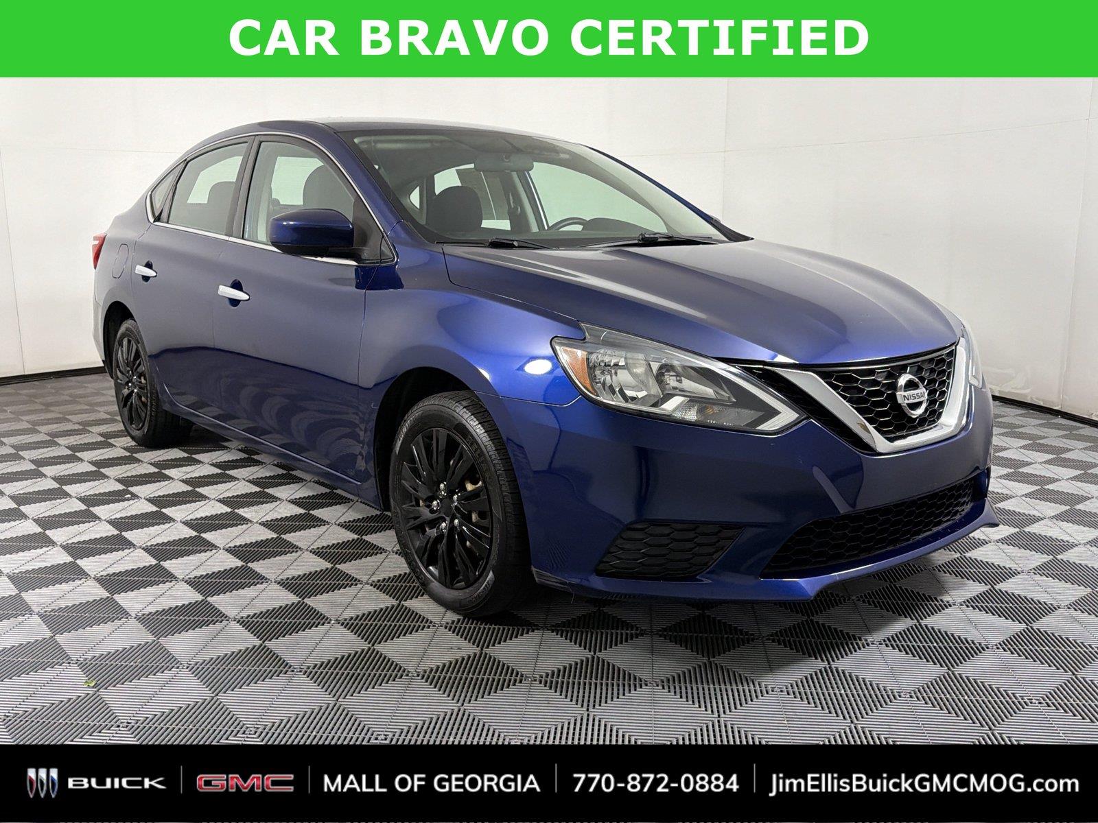 Deep Blue Pearl 2017 Nissan Sentra Sedan Front-Wheel Drive Continuously Variable Transmission