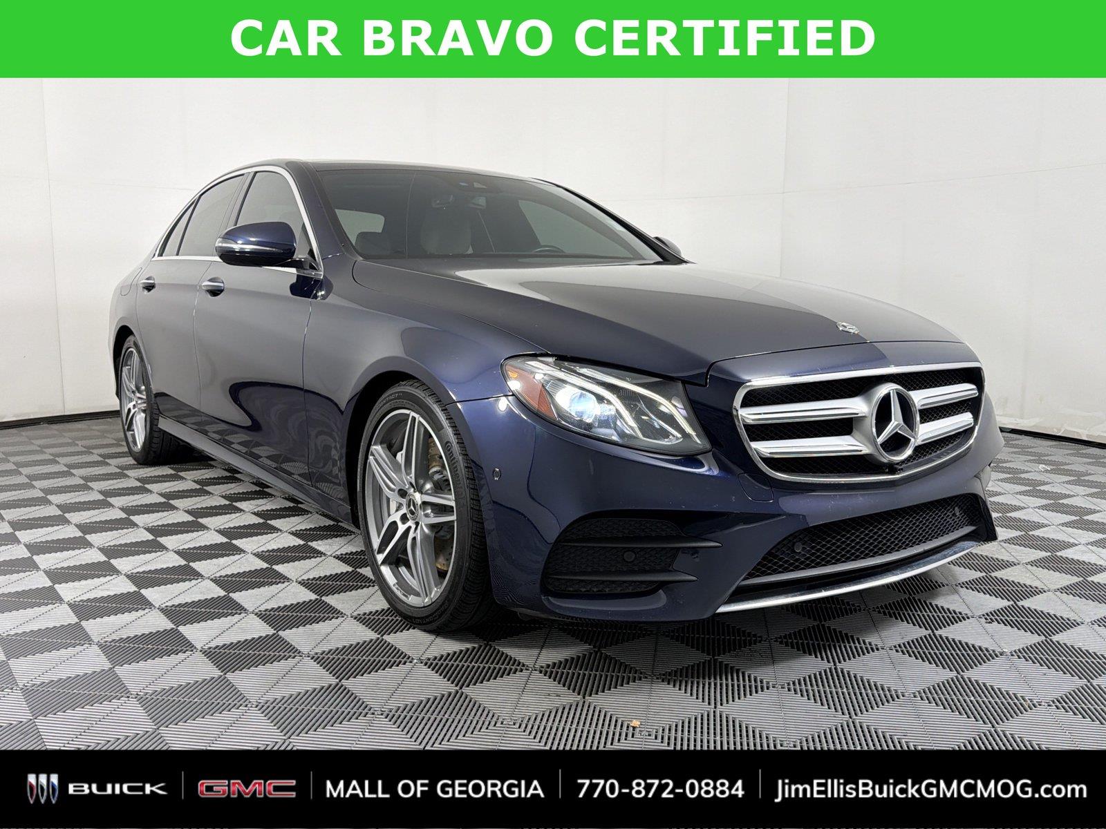 Lunar Blue Metallic 2018 Mercedes-Benz E-Class Sedan Rear-Wheel Drive Automatic