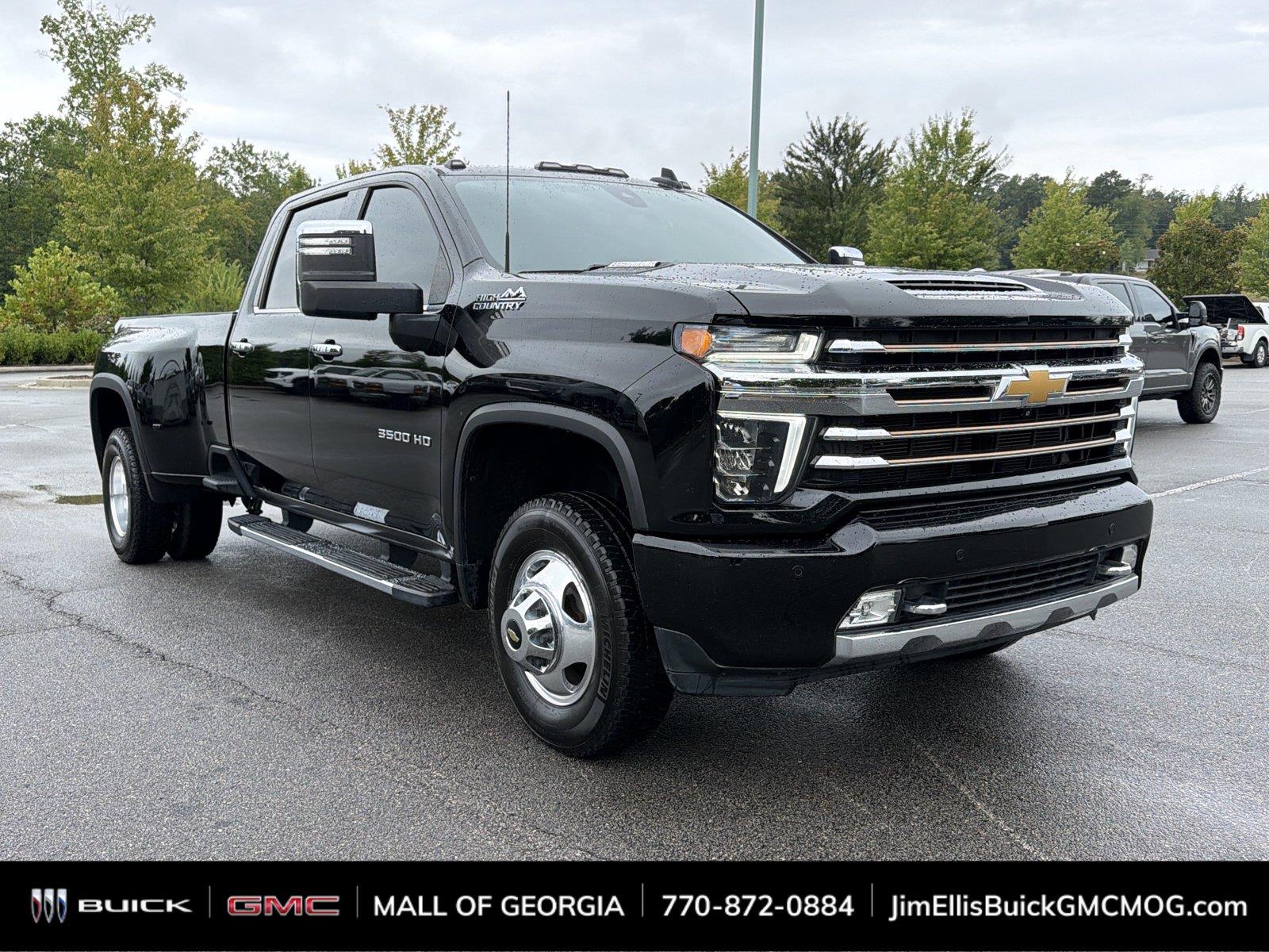 Black 2021 Chevrolet Silverado 3500HD Pickup Truck Four-Wheel Drive Automatic