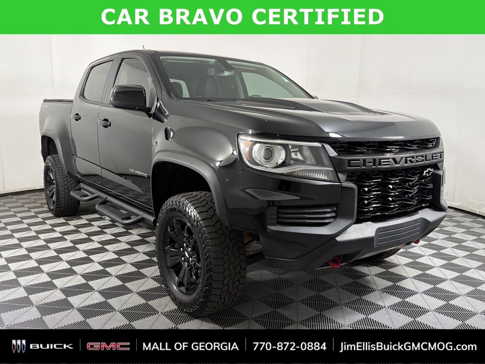 Black 2022 Chevrolet Colorado Pickup Truck Four-Wheel Drive 8-Speed Automatic