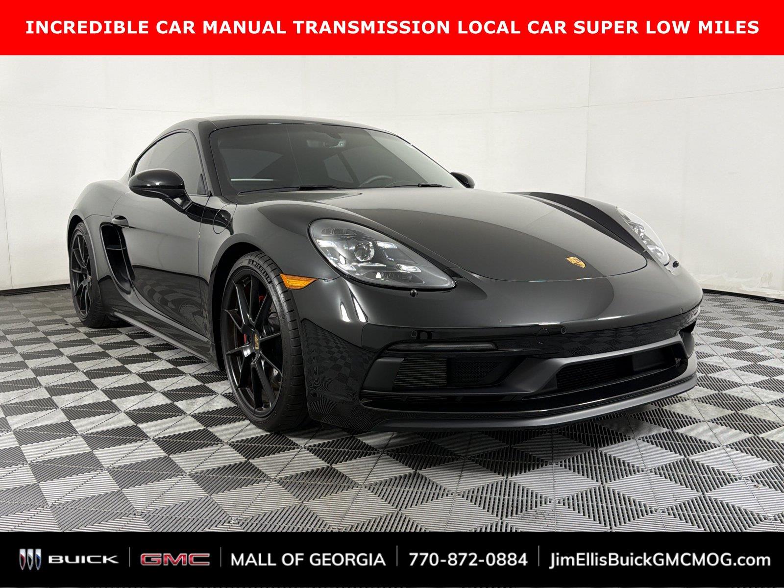 Black 2025 Porsche 718 Cayman Coupe Rear-Wheel Drive 7-Speed Automatic