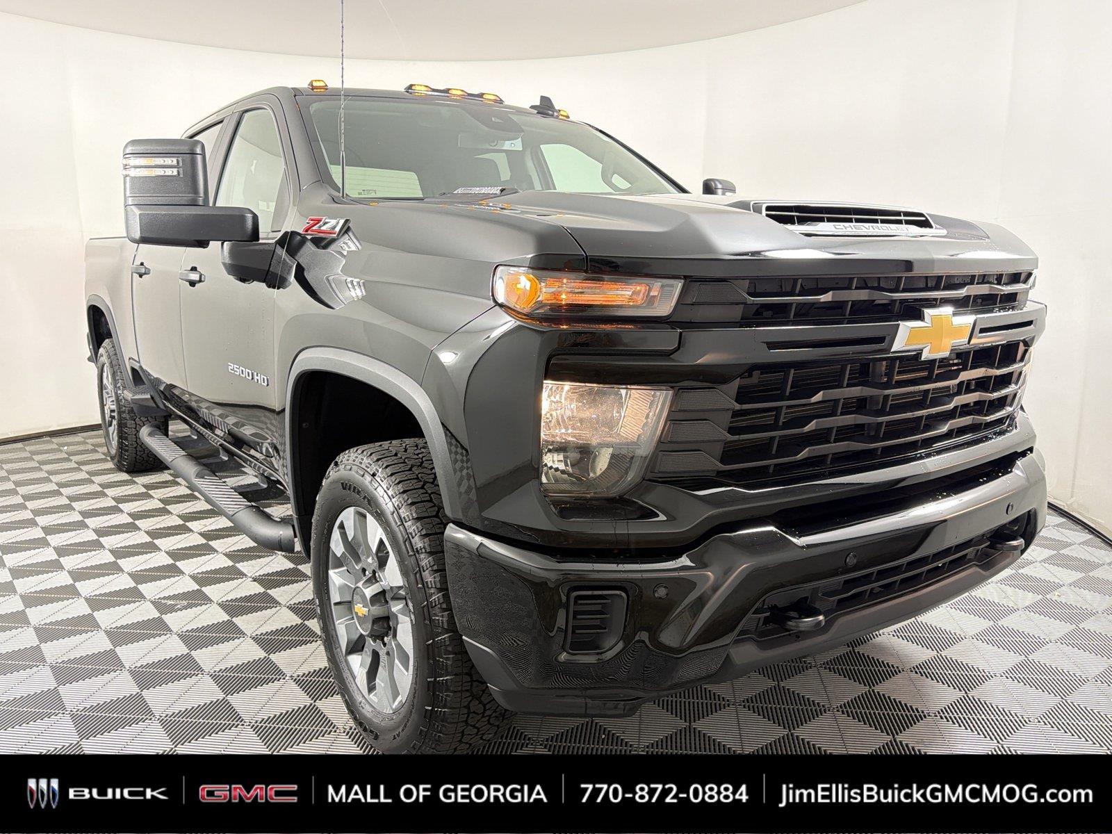 Black 2025 Chevrolet Silverado 2500HD Pickup Truck Four-Wheel Drive Automatic