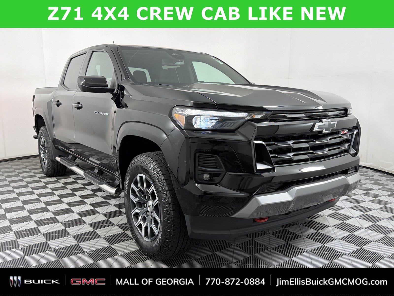 Black 2023 Chevrolet Colorado Pickup Truck Four-Wheel Drive 8-Speed Automatic