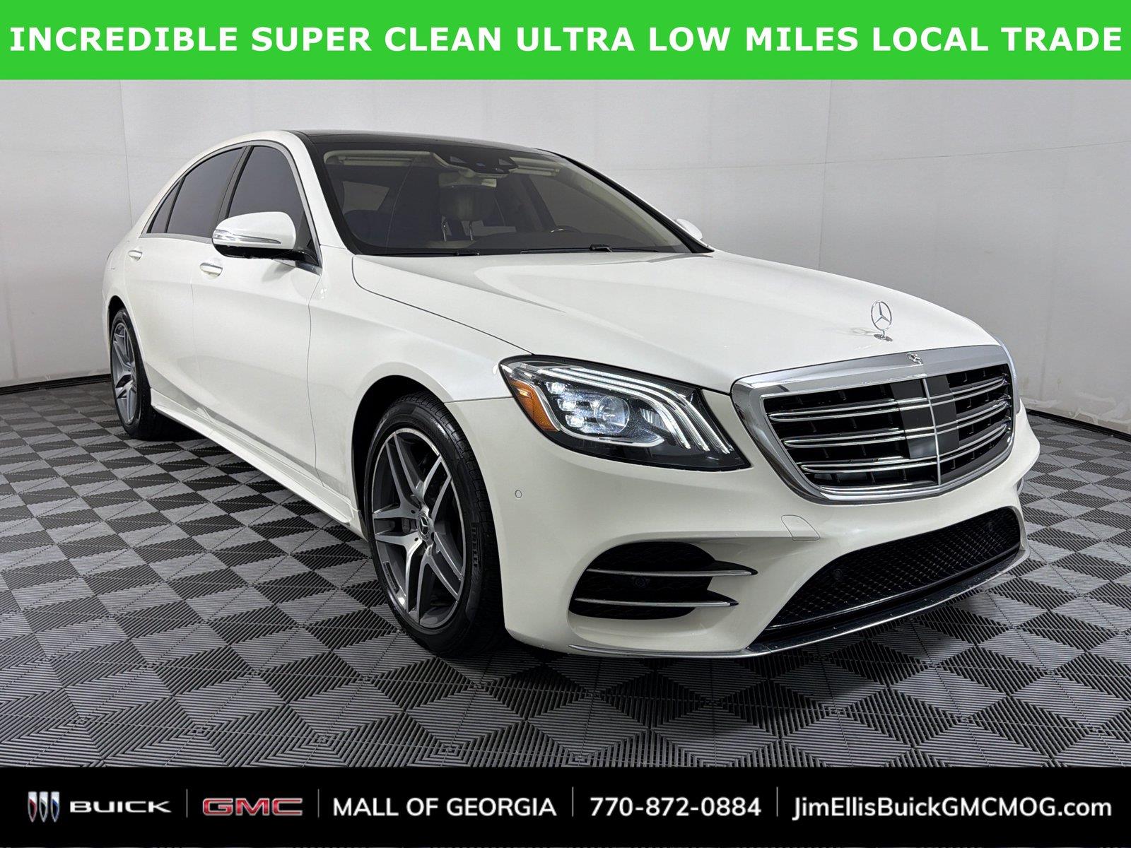 designo Diamond White Metallic 2020 Mercedes-Benz S-Class Sedan Rear-Wheel Drive Automatic