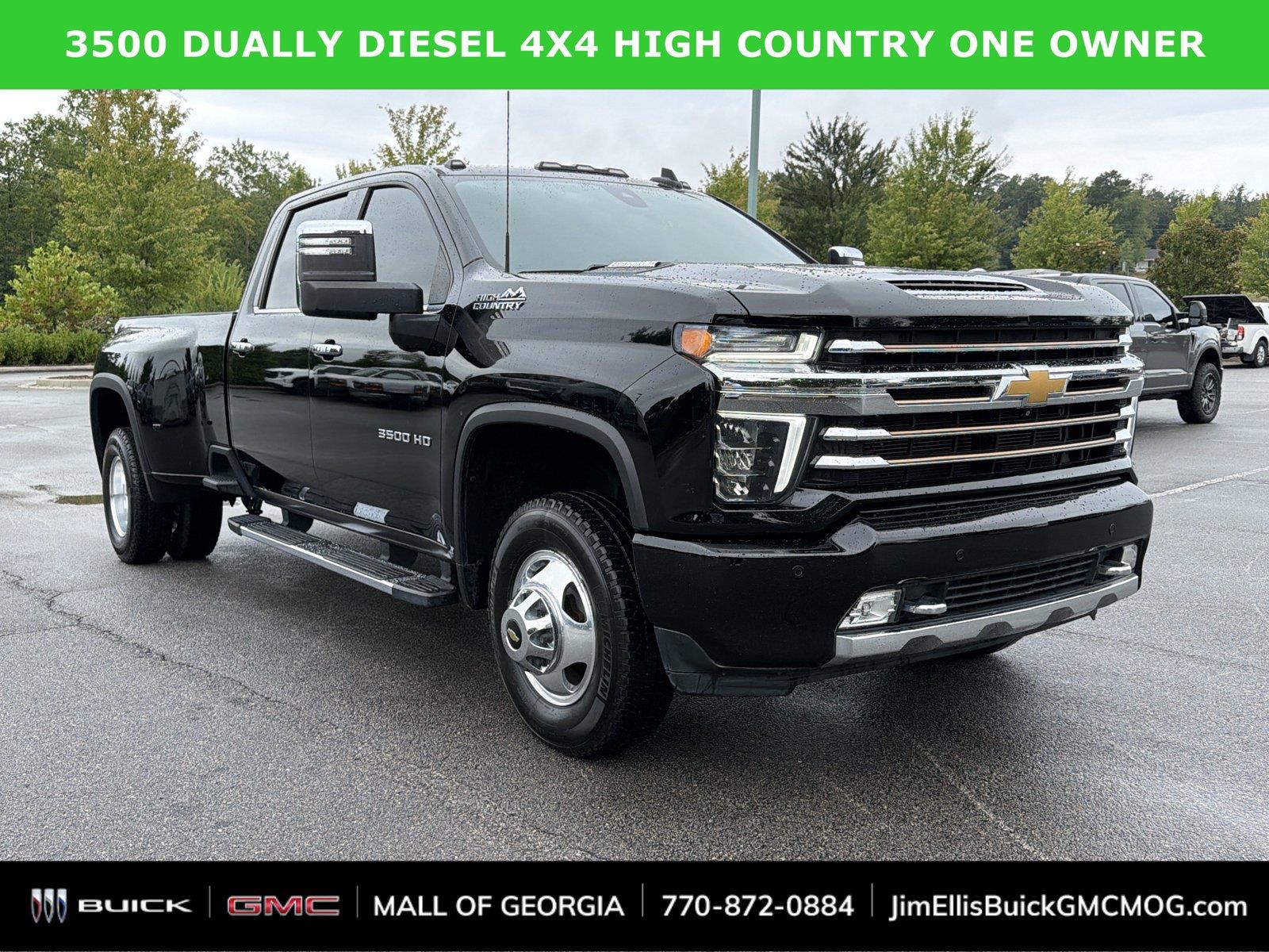 Black 2021 Chevrolet Silverado 3500HD Pickup Truck Four-Wheel Drive Automatic