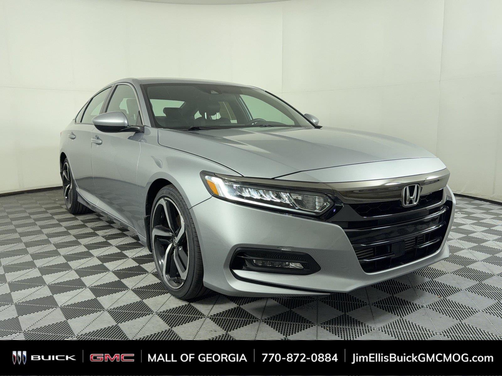 Lunar Silver Metallic 2019 Honda Accord Sedan Front-Wheel Drive Continuously Variable Transmission
