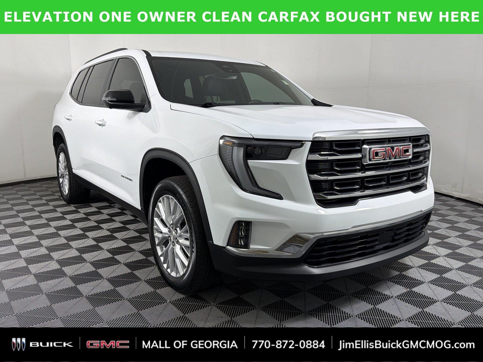Summit White 2025 GMC Acadia SUV / Crossover Front-Wheel Drive 8-Speed Automatic