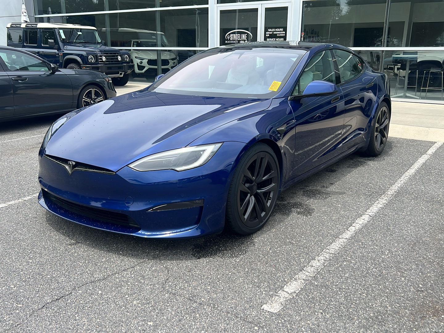 Deep Blue Metallic 2022 Tesla Model S Sedan All-Wheel Drive Automatic