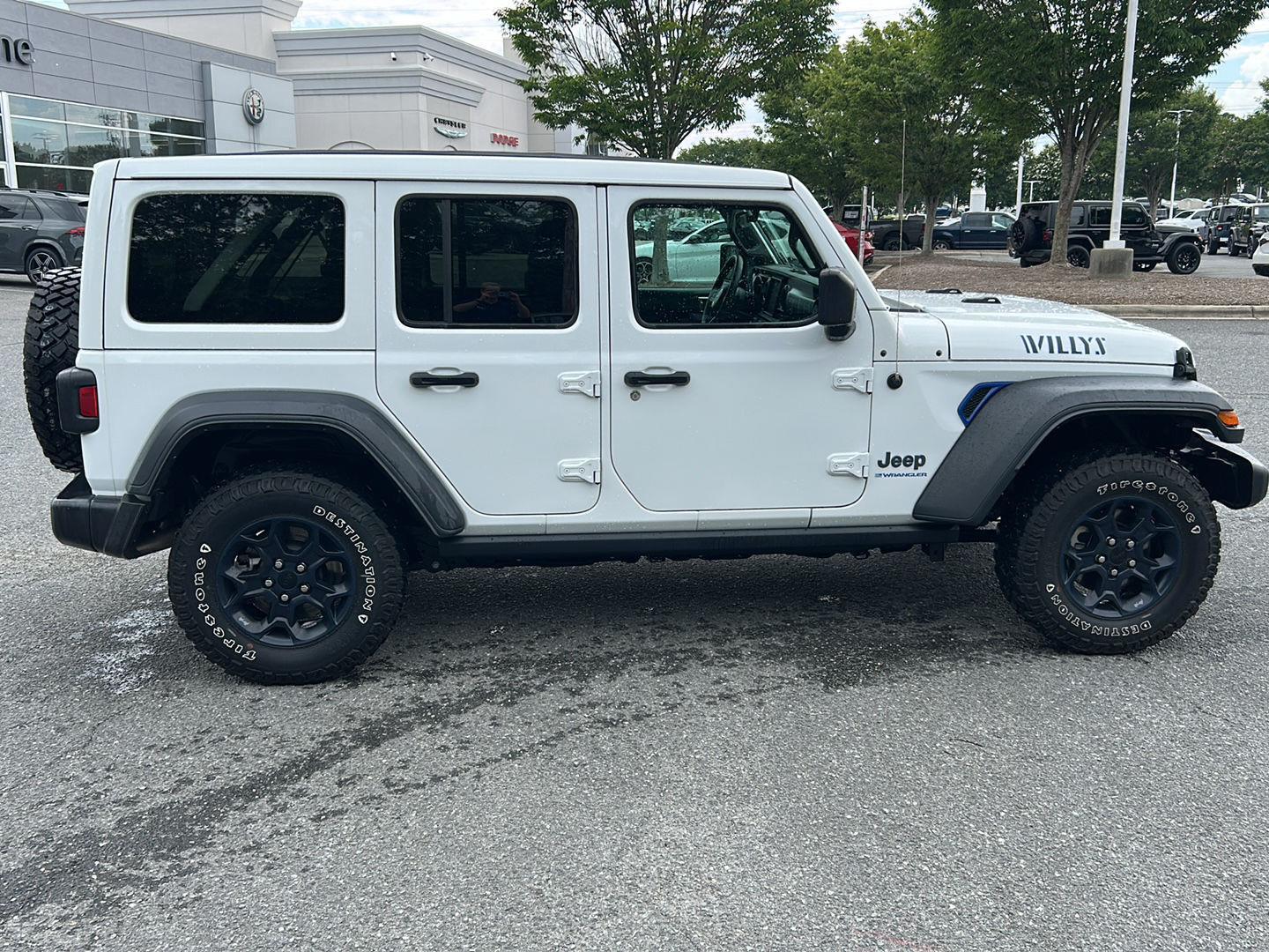Used 2023 Bright White Clearcoat Jeep Willys *One Touch Top* image 6