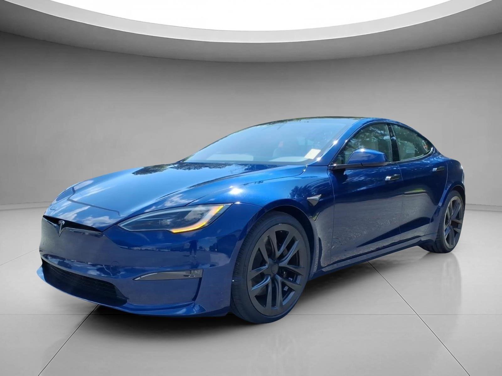 Deep Blue Metallic 2022 Tesla Model S Sedan All-Wheel Drive Automatic