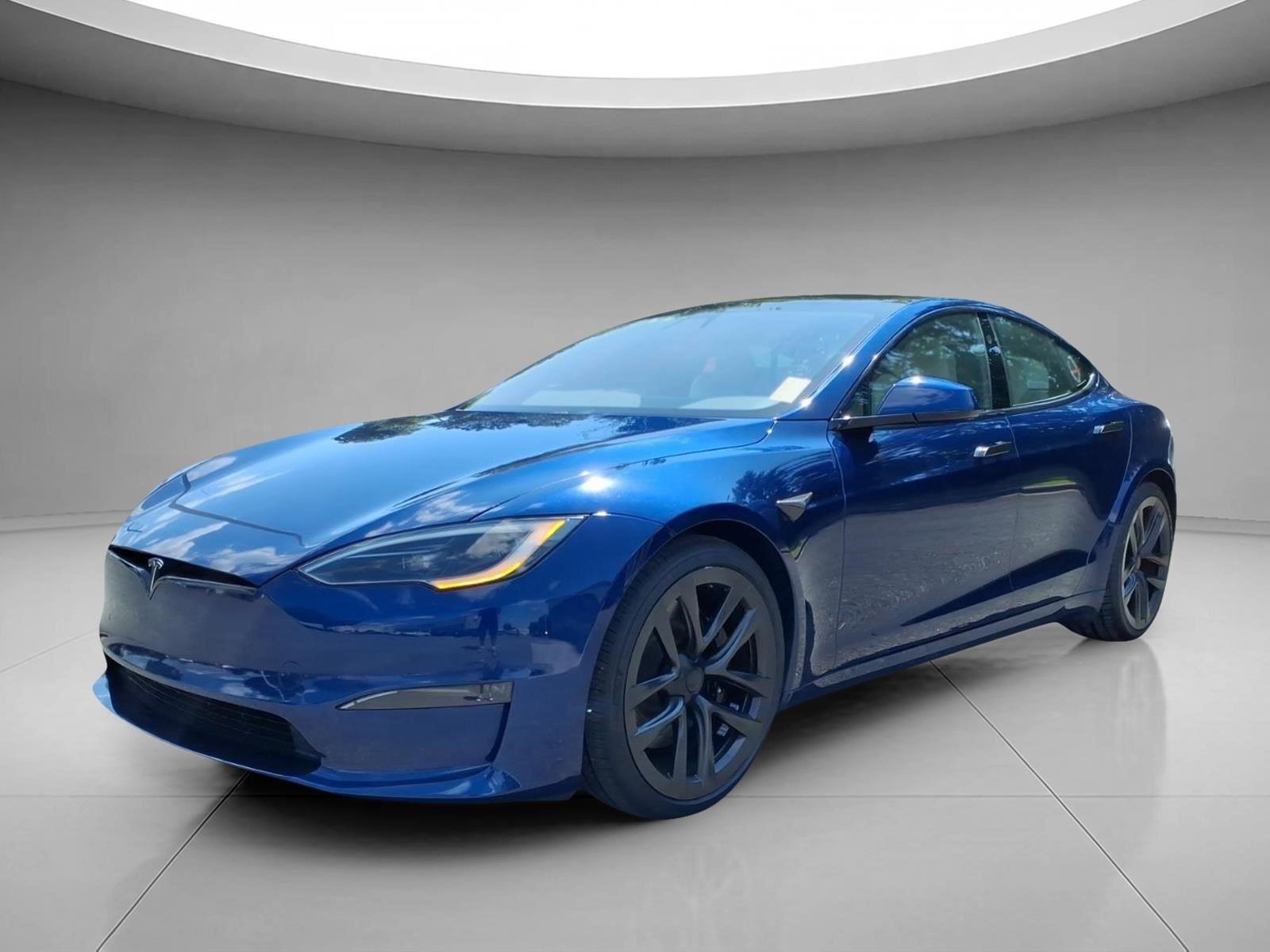 Deep Blue Metallic 2022 Tesla Model S Sedan All-Wheel Drive Automatic