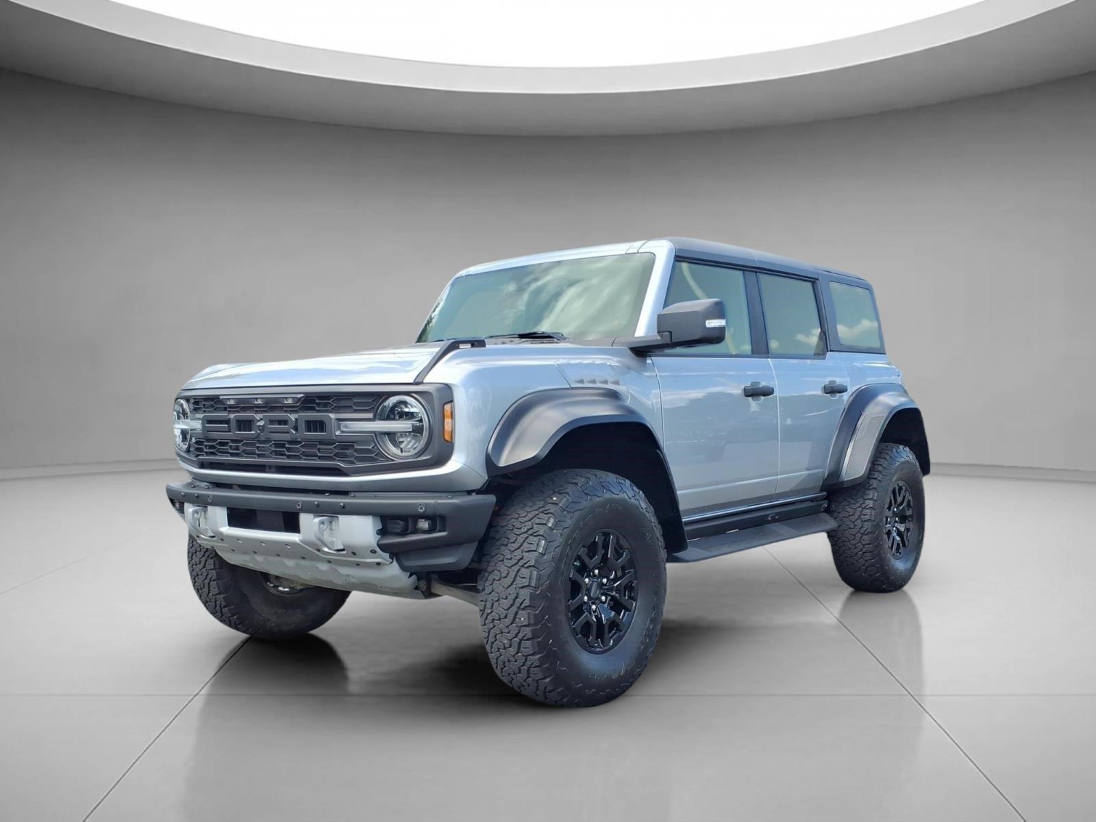 Iconic Silver Metallic 2023 Ford Bronco Raptor SUV / Crossover Four-Wheel Drive Automatic
