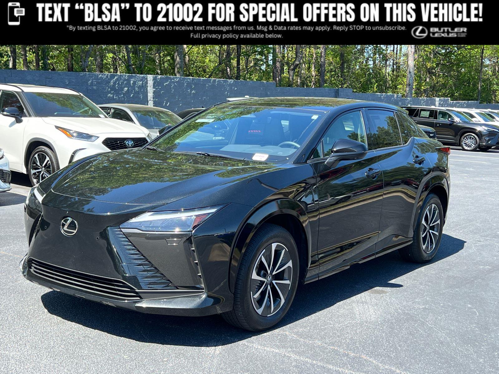 Black (Caviar) 2024 Lexus RZ 300e Premium FWD with 18 inch Wheels SUV / Crossover Front-Wheel Drive Automatic