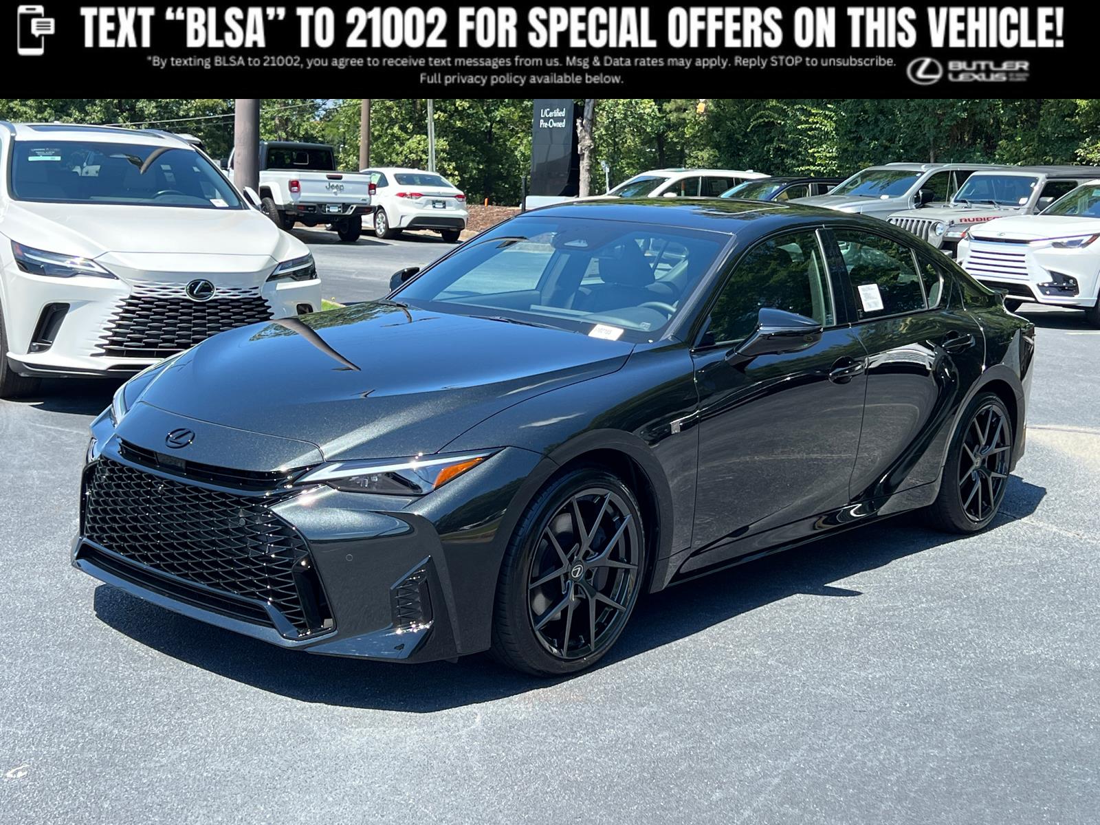 Black (Caviar) 2026 Lexus IS 350 F Sport Design RWD Sedan Rear-Wheel Drive Automatic