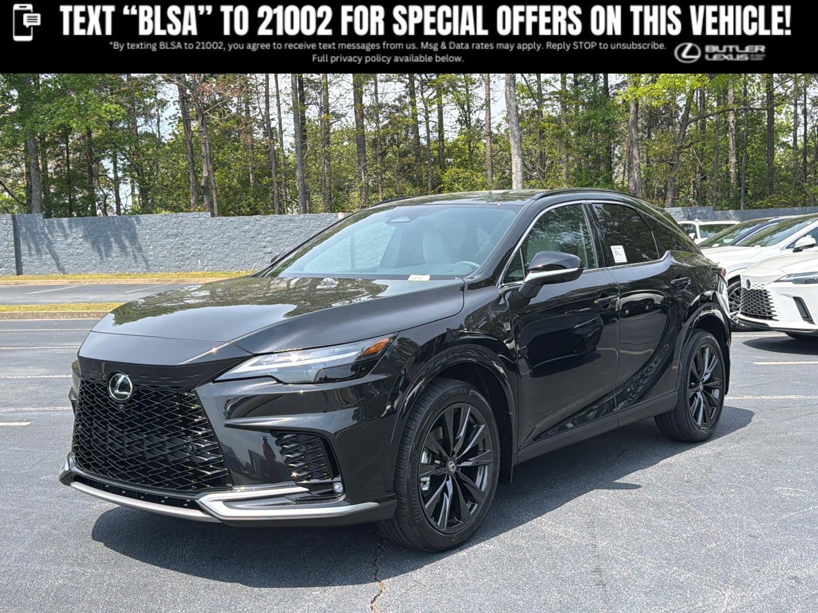 Black (Caviar) 2026 Lexus RX Hybrid 350h F SPORT Design AWD SUV / Crossover All-Wheel Drive Continuously Variable Transmission