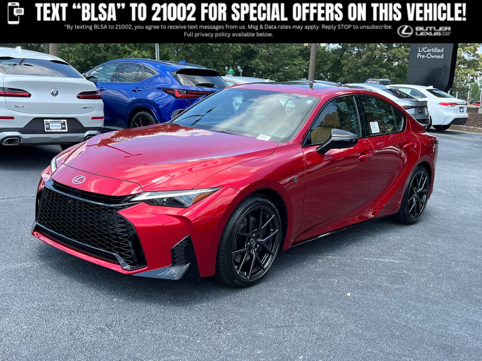 Infrared 2026 Lexus IS 350 F Sport Design RWD Sedan Rear-Wheel Drive Automatic