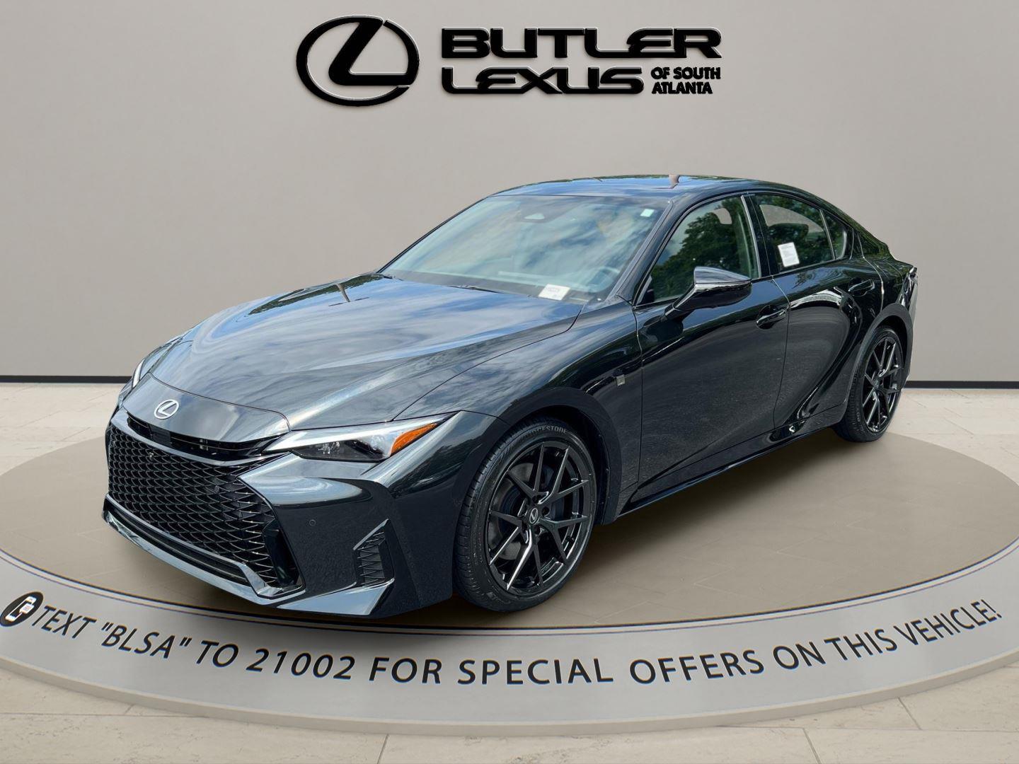 Black (Caviar) 2026 Lexus IS 350 F Sport Design RWD Sedan Rear-Wheel Drive Automatic