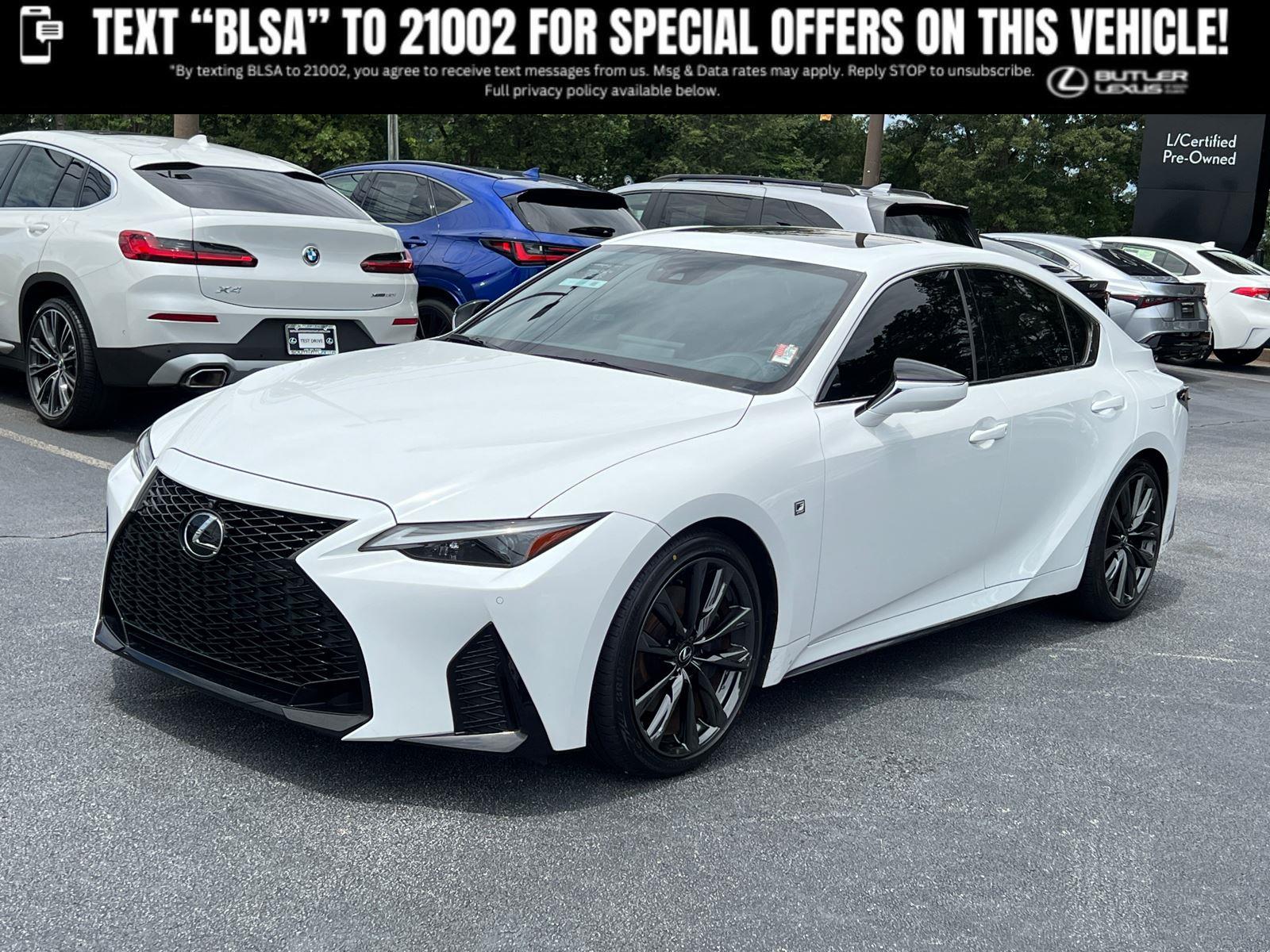 Ultra White 2023 Lexus IS 350 F Sport RWD Sedan Rear-Wheel Drive Automatic