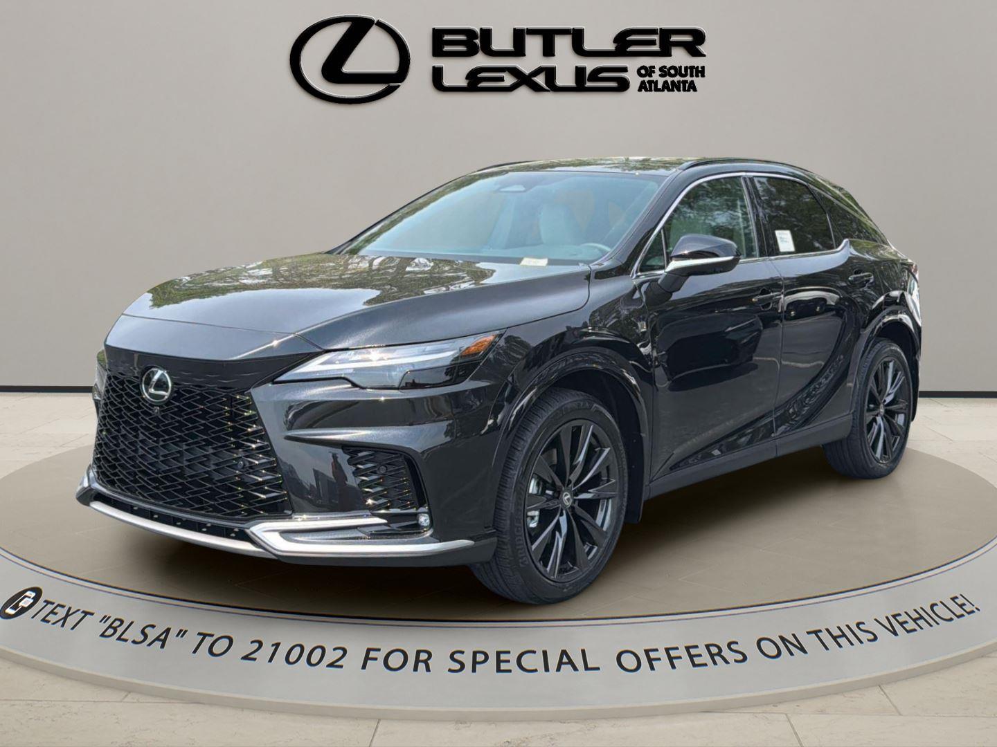 Black (Caviar) 2026 Lexus RX Hybrid 350h F SPORT Design AWD SUV / Crossover All-Wheel Drive Continuously Variable Transmission