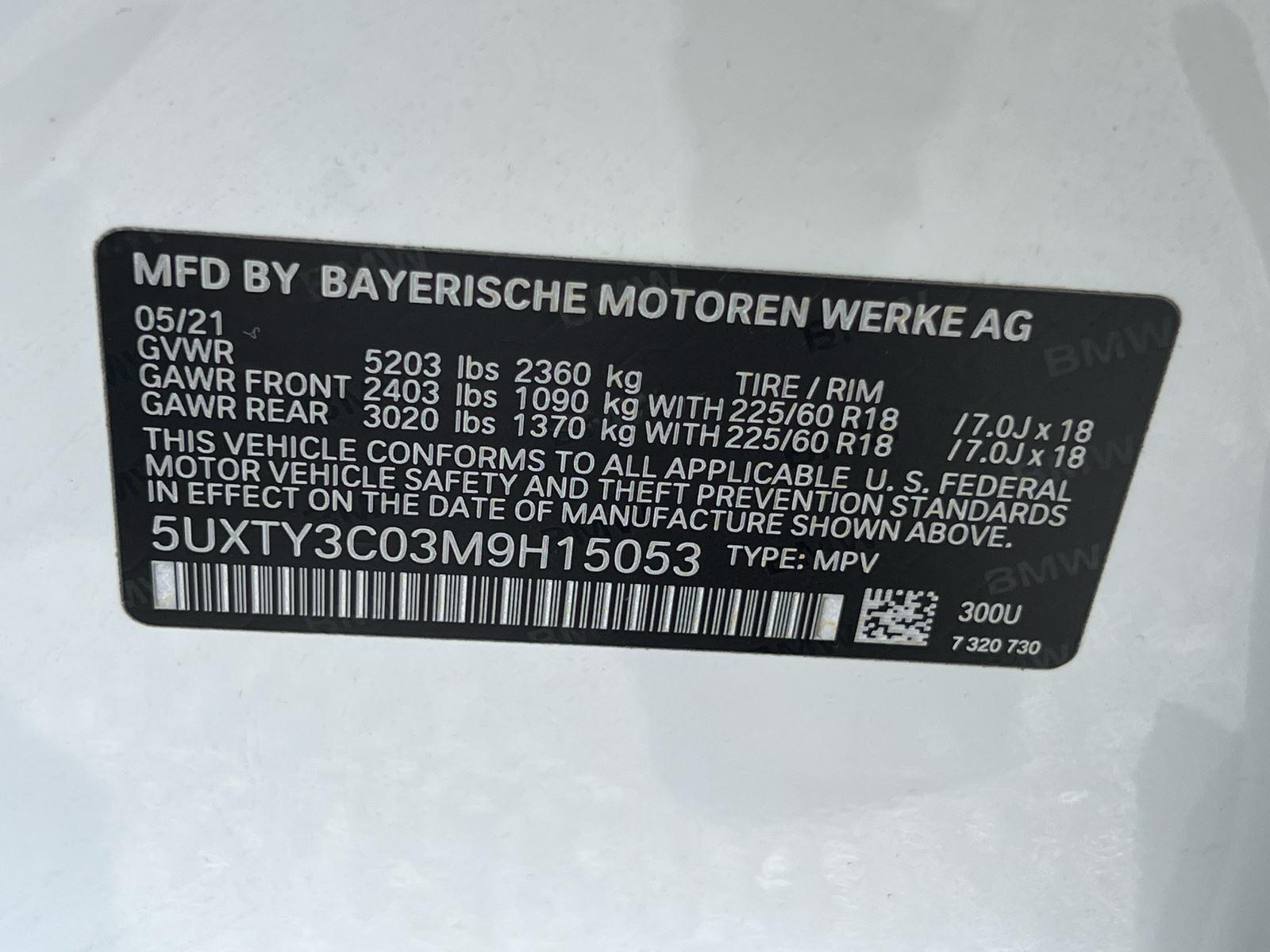 Used 2021 BMW X3 Sedan