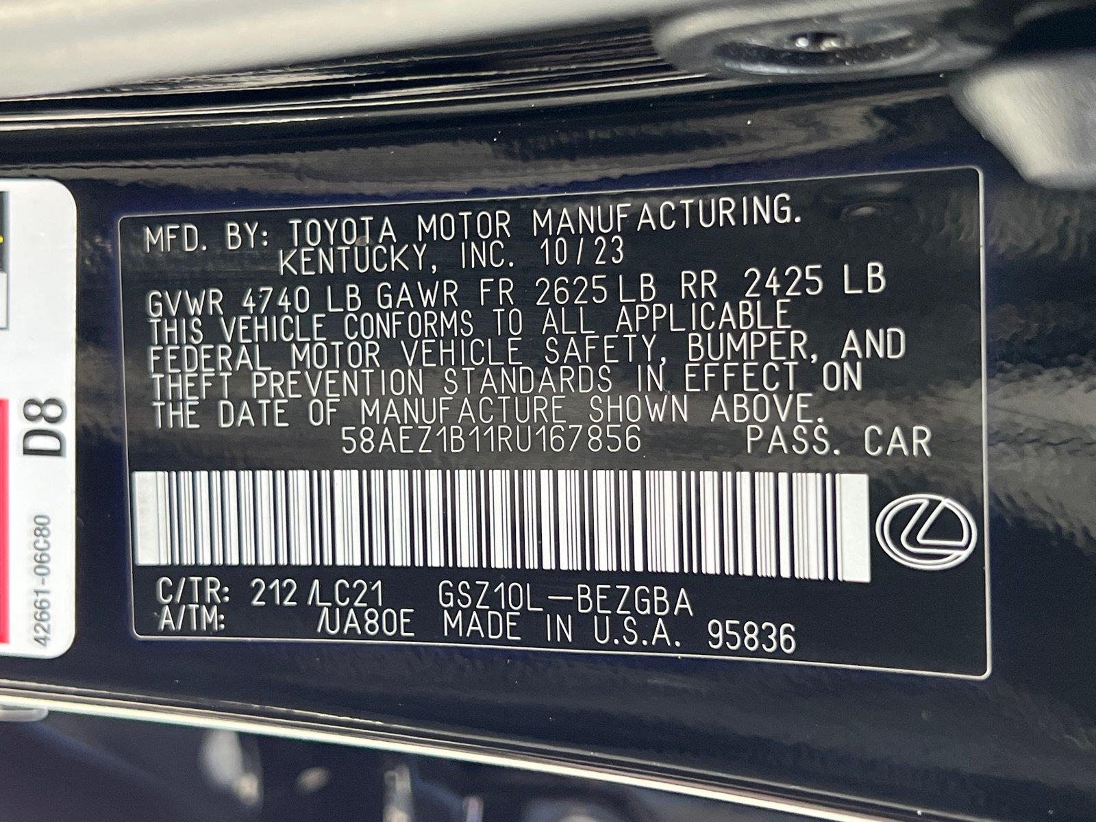 Used 2024 Lexus ES Sedan