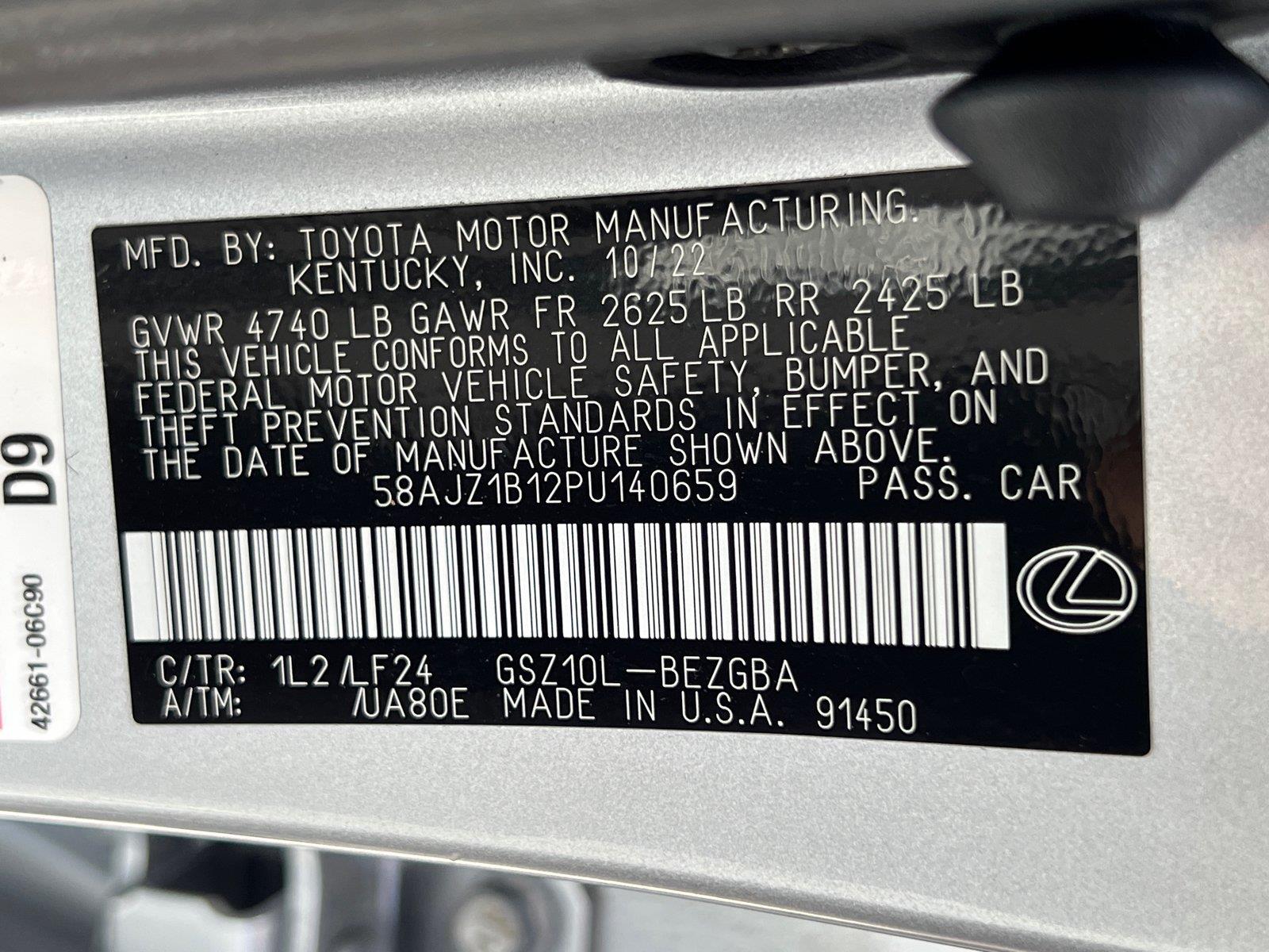 Used 2023 Lexus ES Sedan