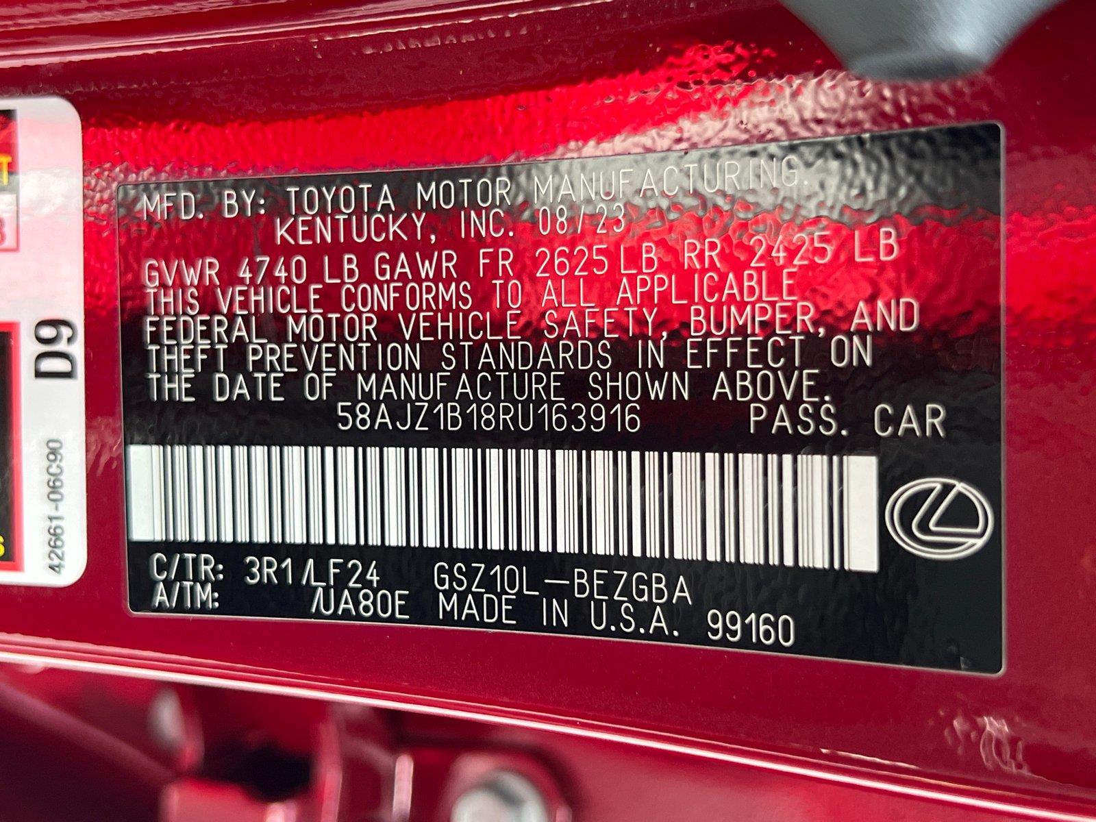 Used 2024 Lexus ES Sedan