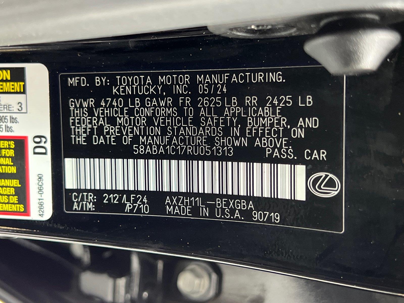 Used 2024 Lexus ES Sedan