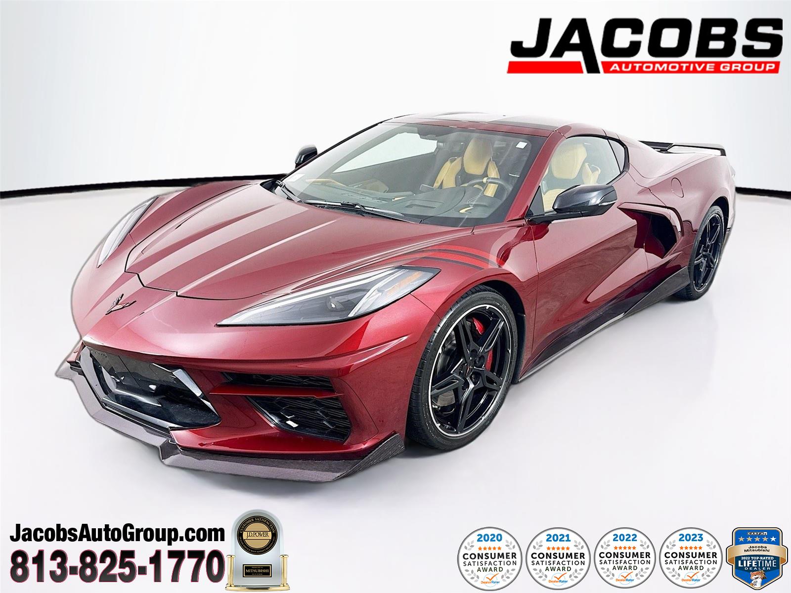 Long Beach Red Metallic Tintcoat 2020 Chevrolet Corvette Coupe Rear-Wheel Drive 8-Speed Dual Clutch
