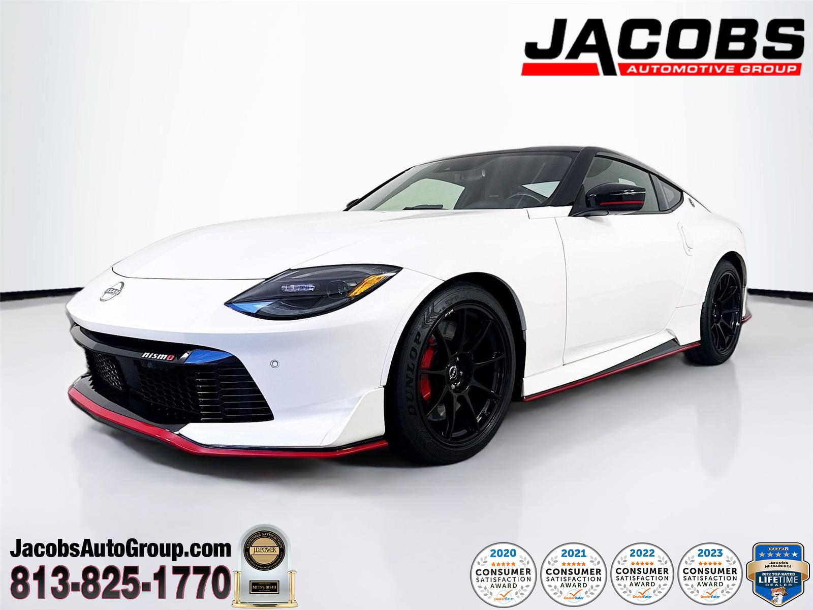 Pearl White Tricoat/Super Black 2025 Nissan Z NISMO RWD Coupe Rear-Wheel Drive Automatic