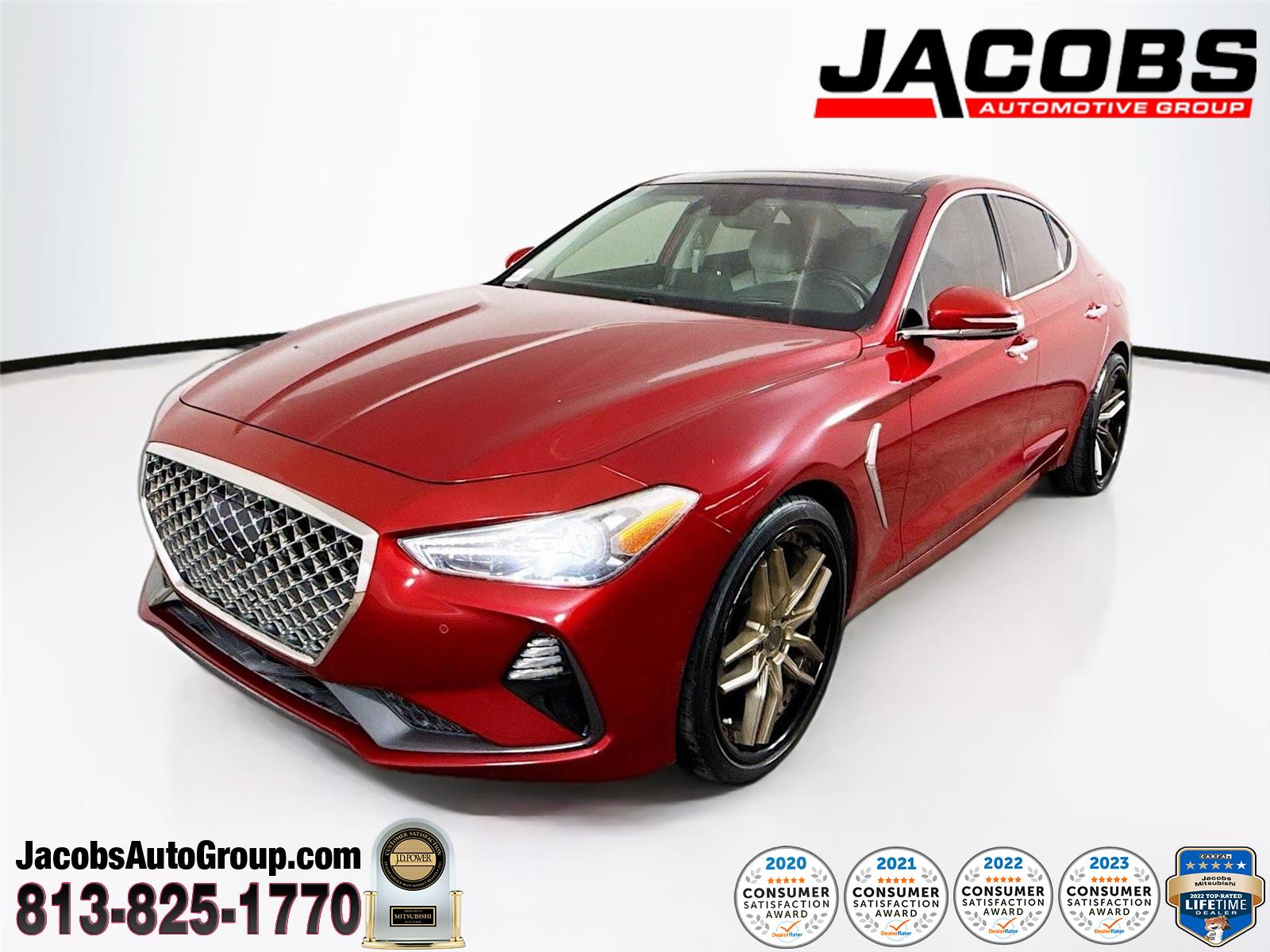 Havana Red 2020 Genesis G70 2.0T RWD Sedan Rear-Wheel Drive Automatic