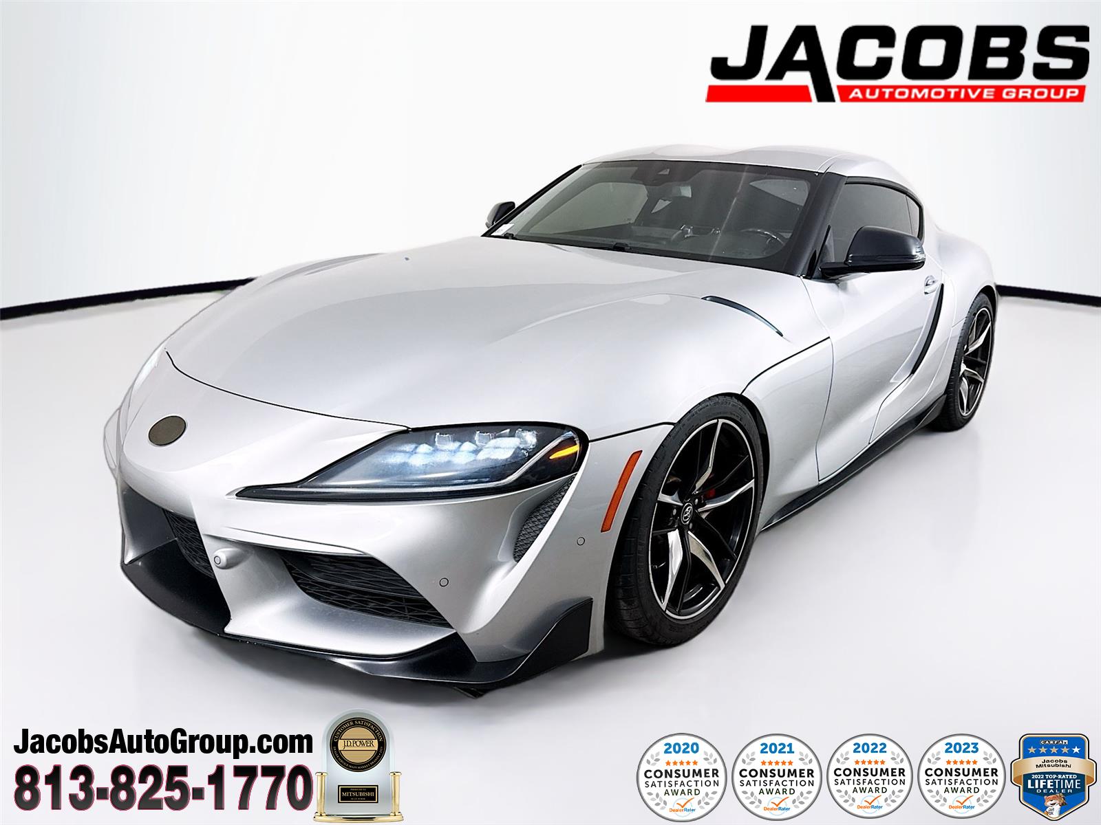 Silver 2021 Toyota Supra A91 Edition RWD Coupe Rear-Wheel Drive Automatic