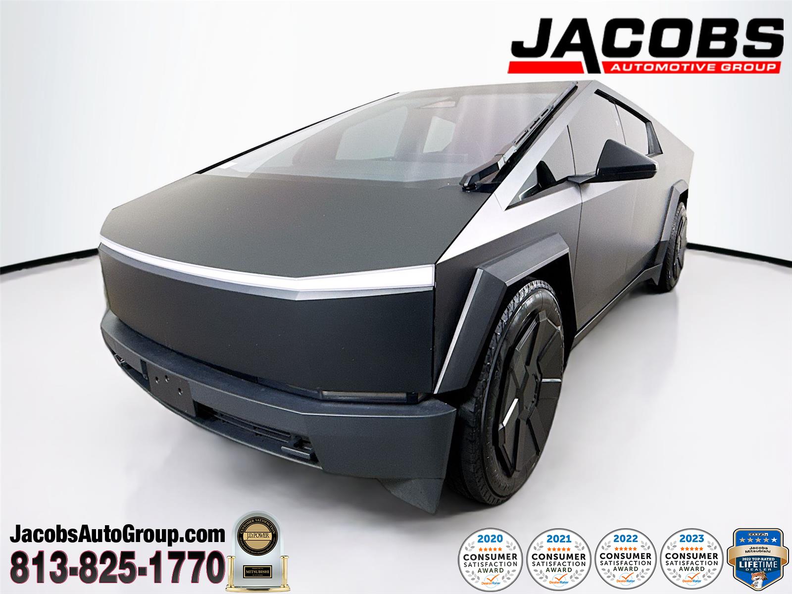 Black 2024 Tesla Cybertruck Crew Cab AWD Pickup Truck All-Wheel Drive