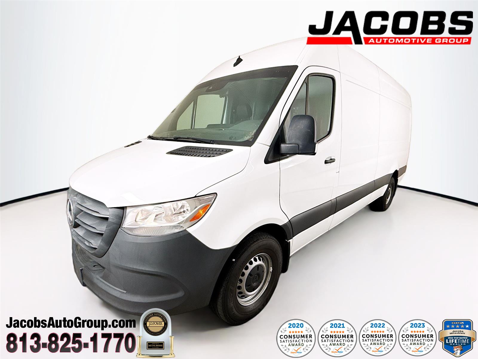 Arctic White 2023 Mercedes-Benz Sprinter Cargo 2500 170 High Roof RWD Van Rear-Wheel Drive Automatic