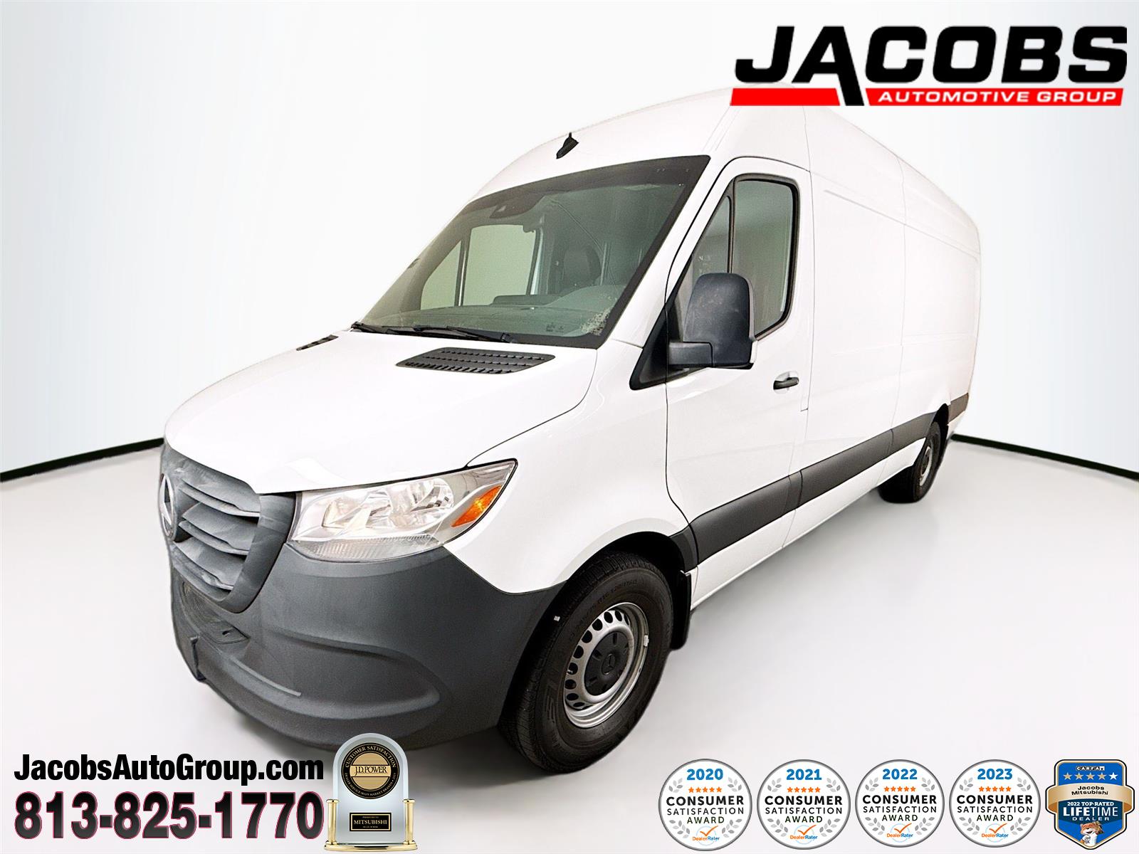 Arctic White 2023 Mercedes-Benz Sprinter Cargo 2500 170 High Roof RWD Van Rear-Wheel Drive Automatic