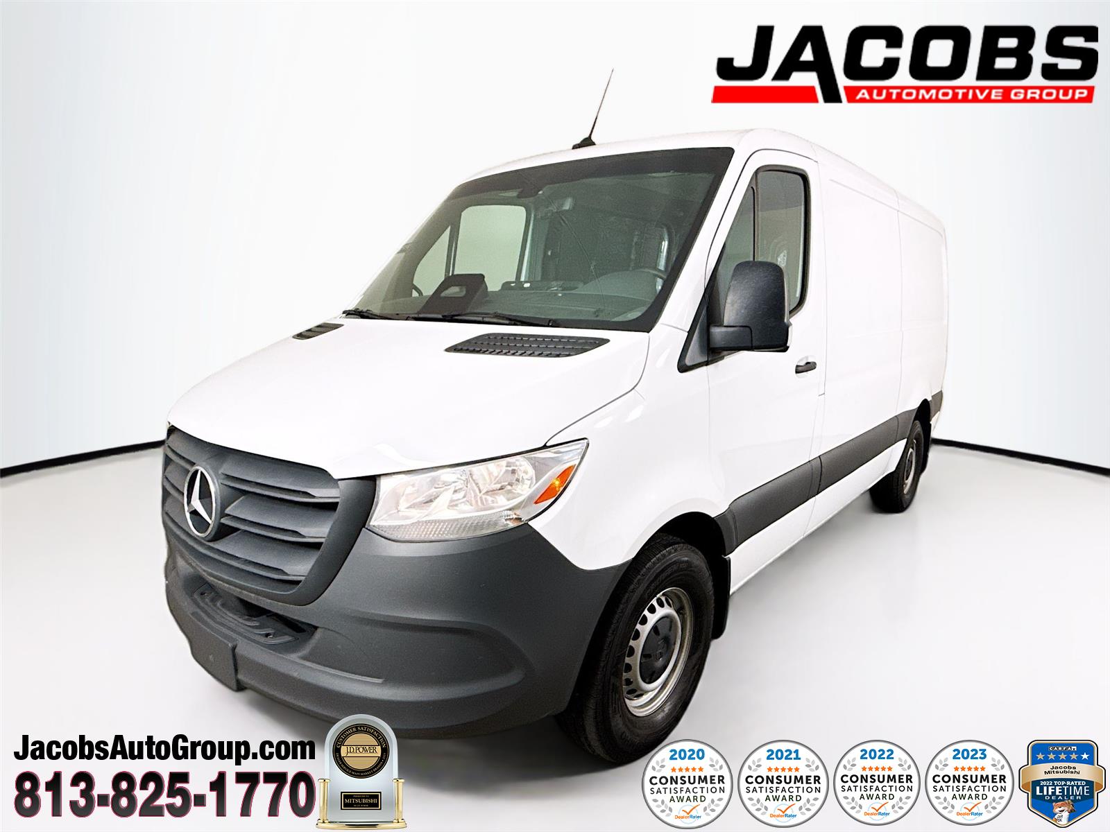 Arctic White 2025 Mercedes-Benz Sprinter Cargo 2500 144 RWD Van Rear-Wheel Drive Automatic