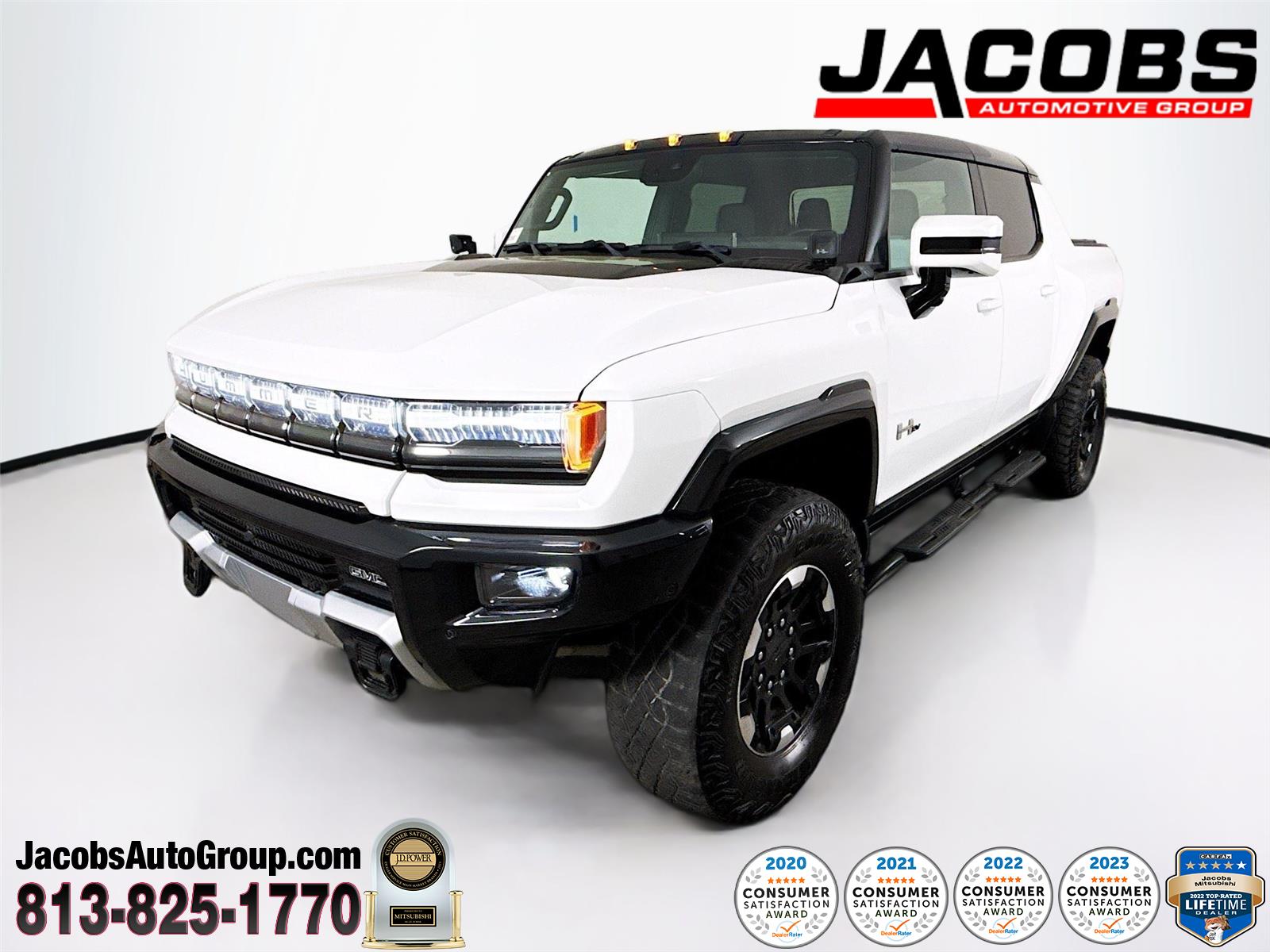 Interstellar White 2023 GMC Hummer EV Pickup 3X Crew Cab AWD Pickup Truck All-Wheel Drive Automatic