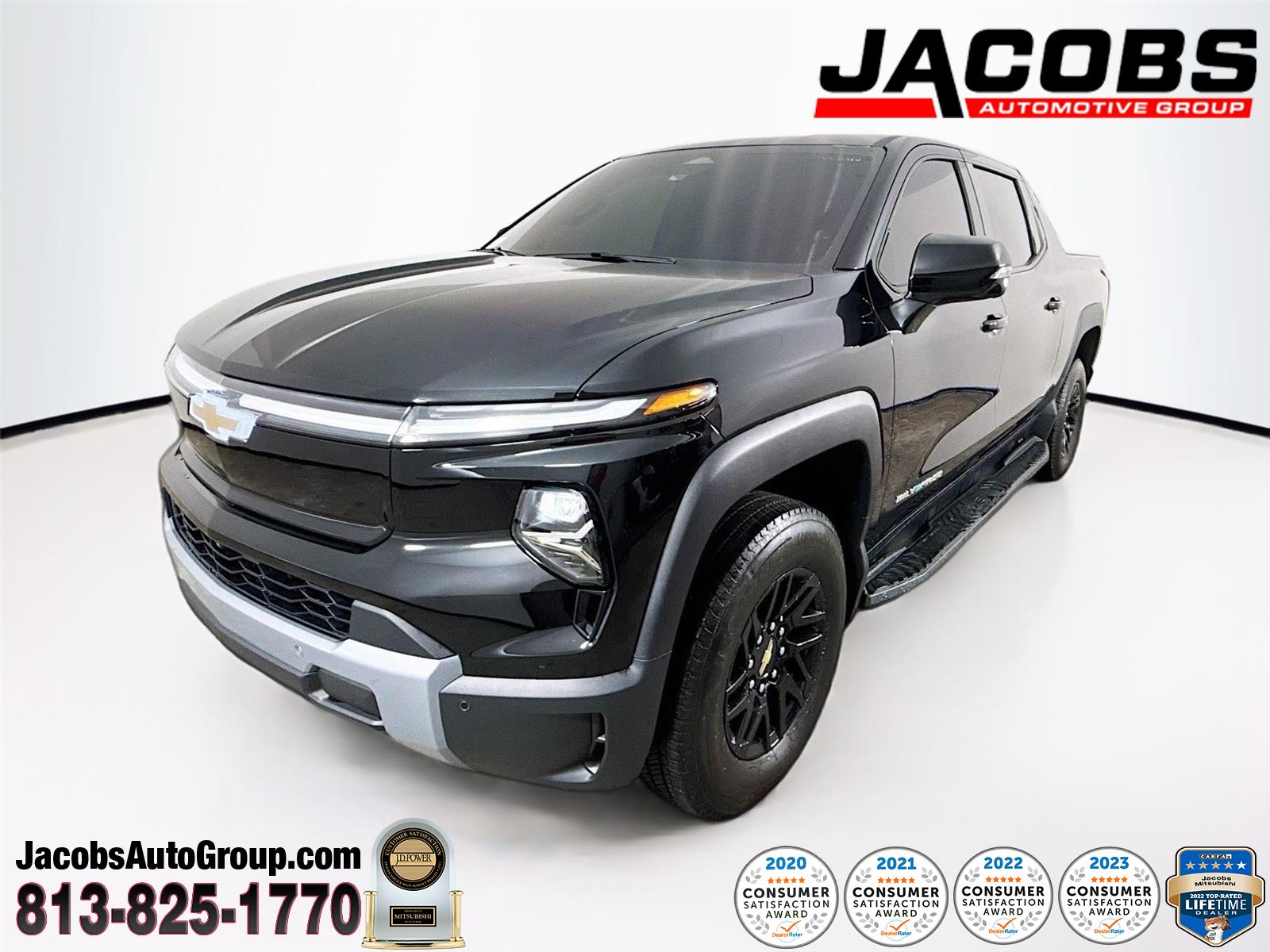 Black 2025 Chevrolet Silverado EV LT Crew Cab e4WD Pickup Truck All-Wheel Drive Automatic