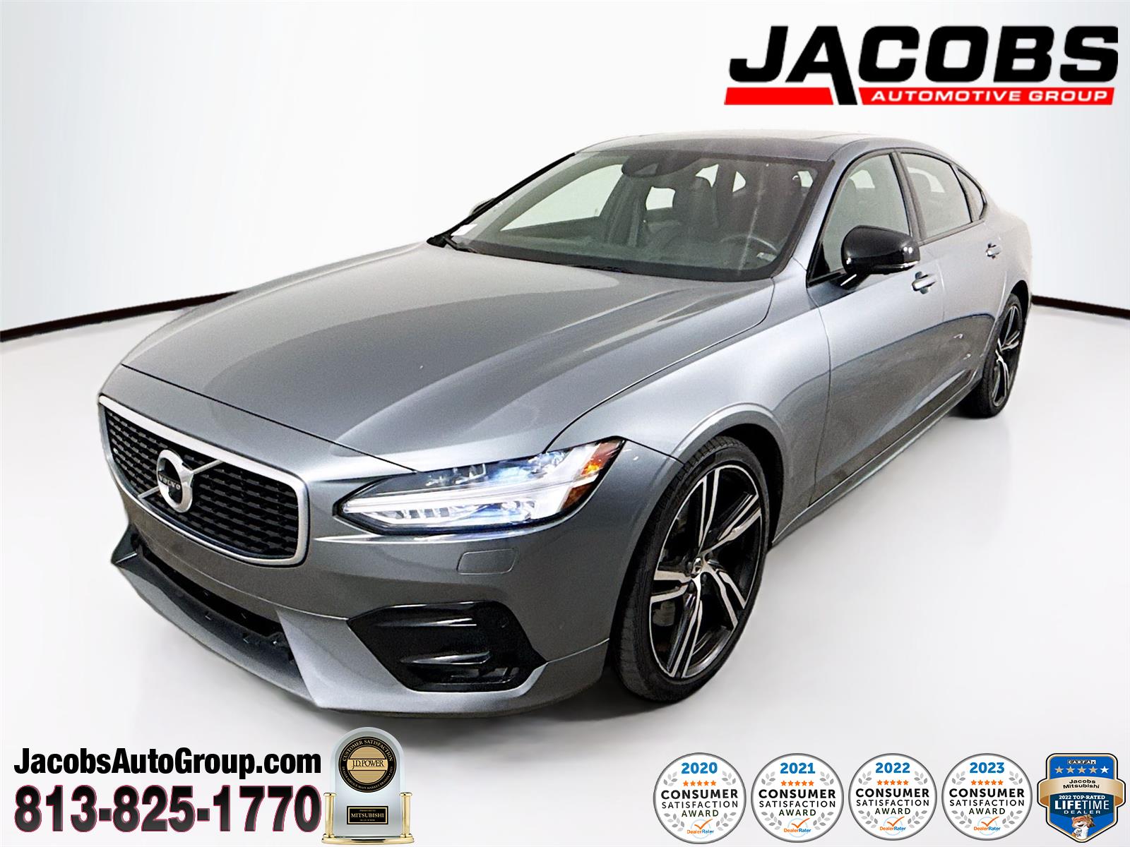 Gray (Osmium Grey Metallic) 2020 Volvo S90 T6 R-Design AWD Sedan All-Wheel Drive Automatic